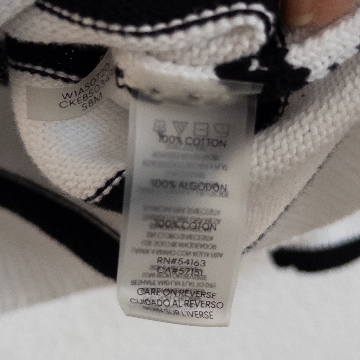 Calvin Klein White and Black Stripe Sweater Plus Size 2X