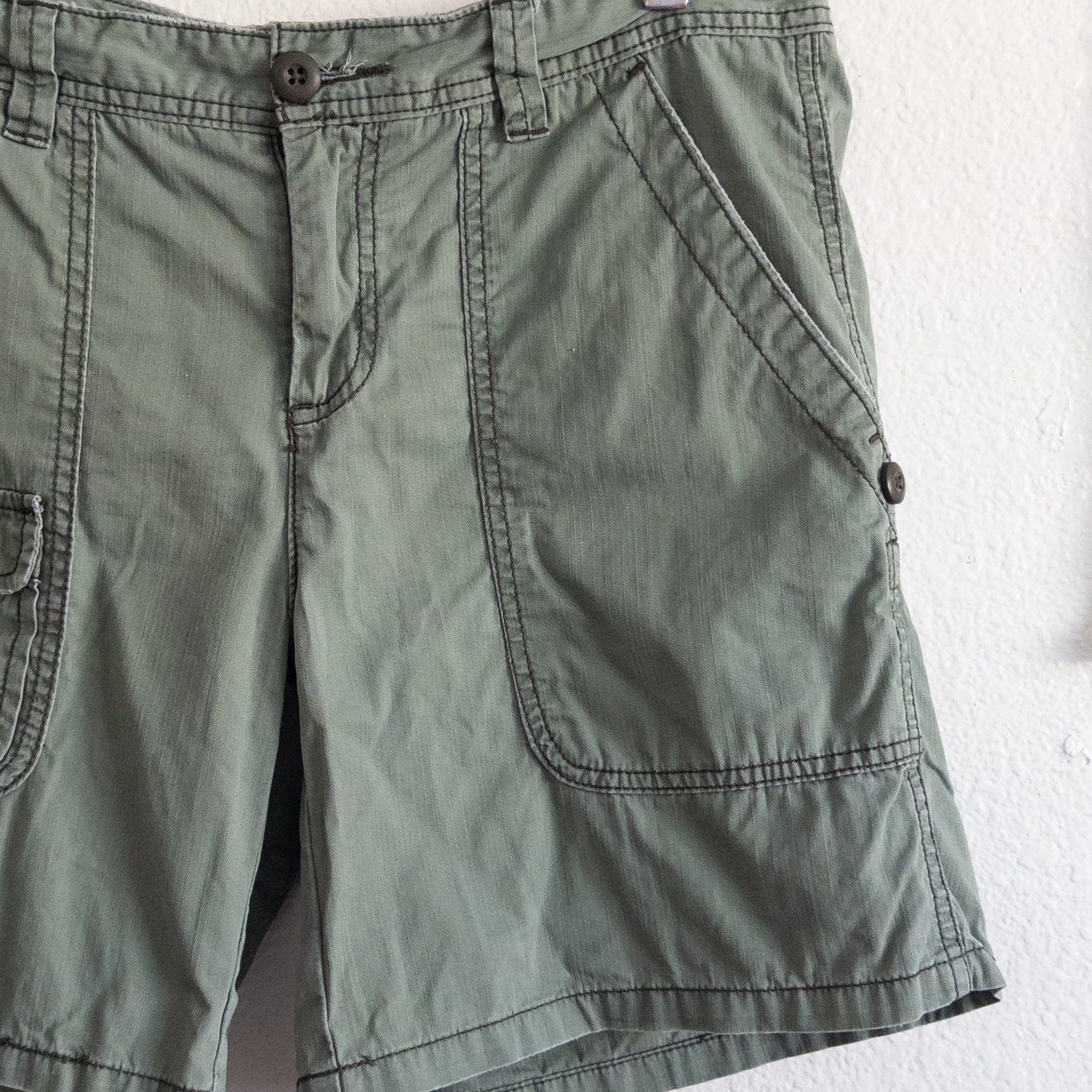 Polo Jeans Co. Ralph Lauren Green Cargo Utility Shorts Size 10