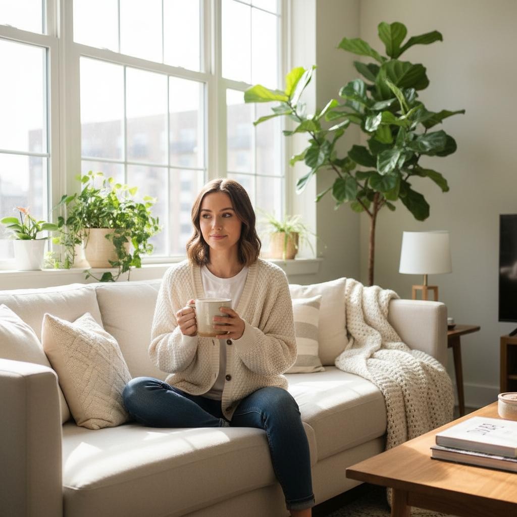 Knitted Cream Cardigan