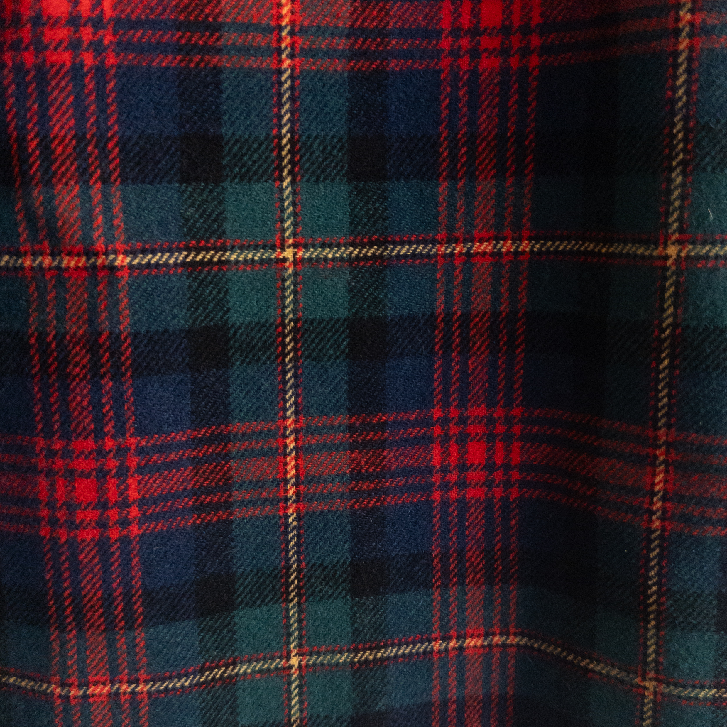 Pendleton Petite Vintage Tartan Plaid Pure Virgin Wool Midi Skirt Size 4