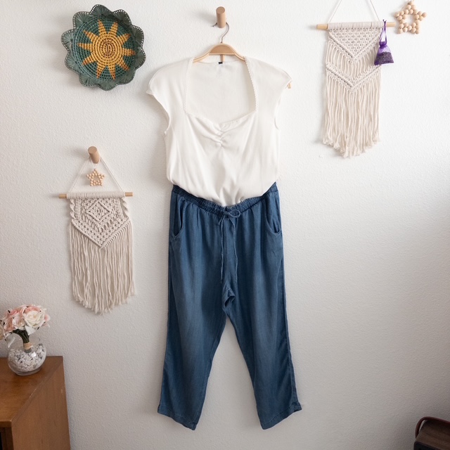 Casual Chambray Pants