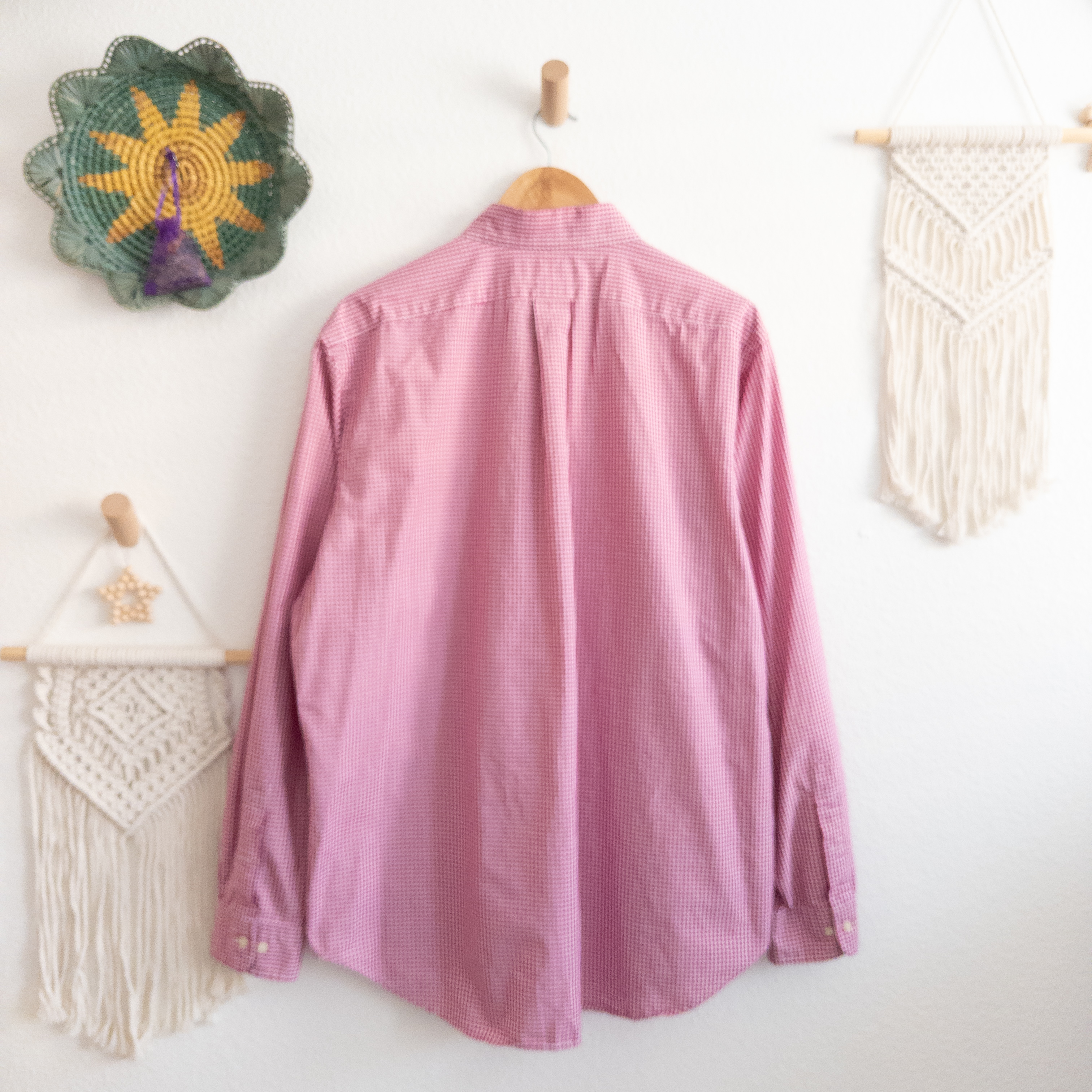 Ralph Lauren Classic Fit Red and White Gingham Button Down Shirt Size 17/XL