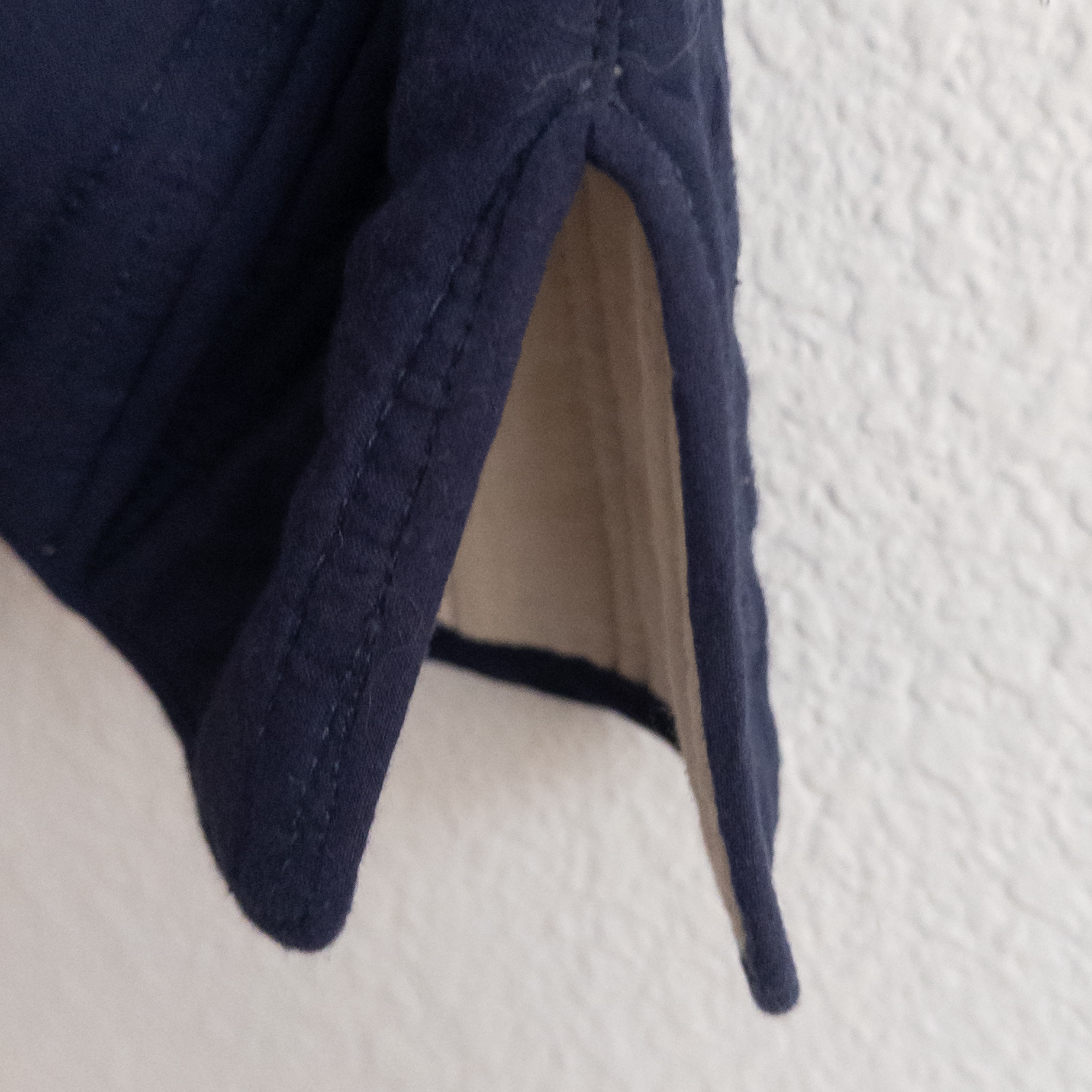 Navy Quilted Button-Down Vest with Wood Buttons Size Large