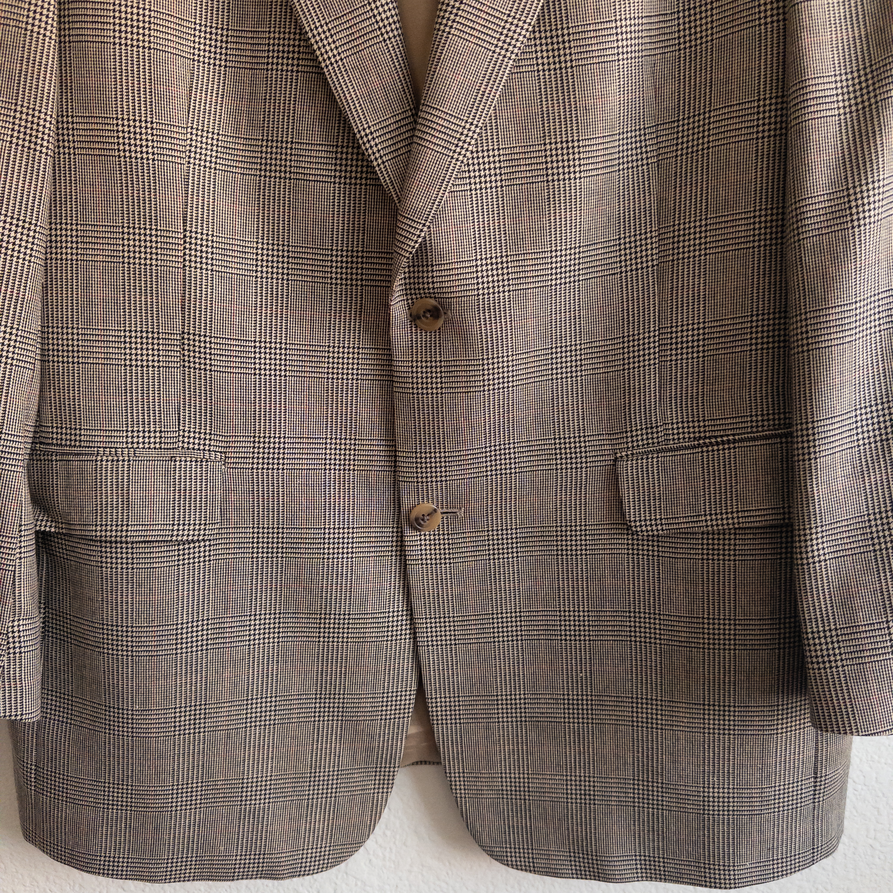 Plaid Menswear Classic Silk and Wool Blazer