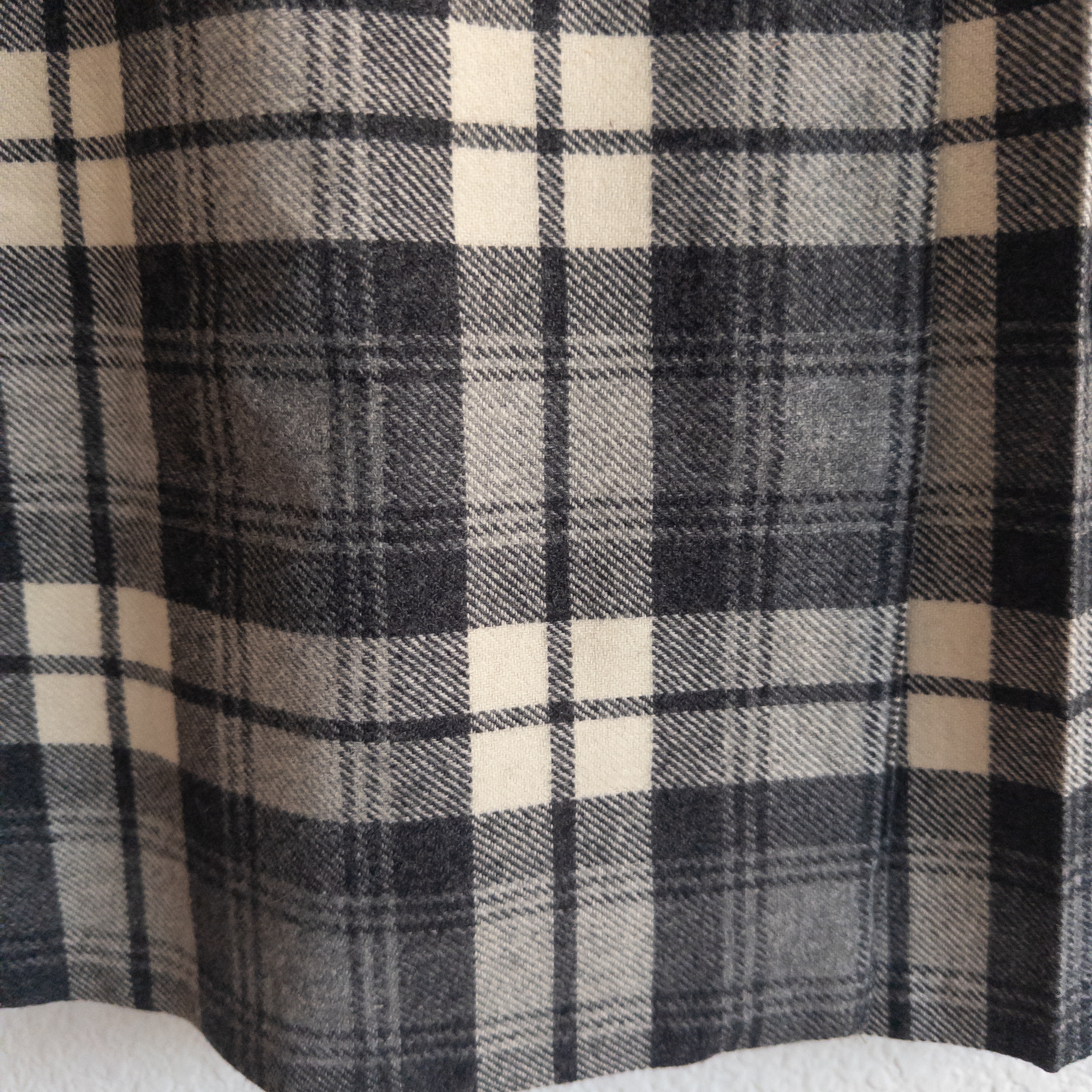 Charter Club Petites Plaid Wool Midi Wrap Skirt Academia Vintage Size 2 England