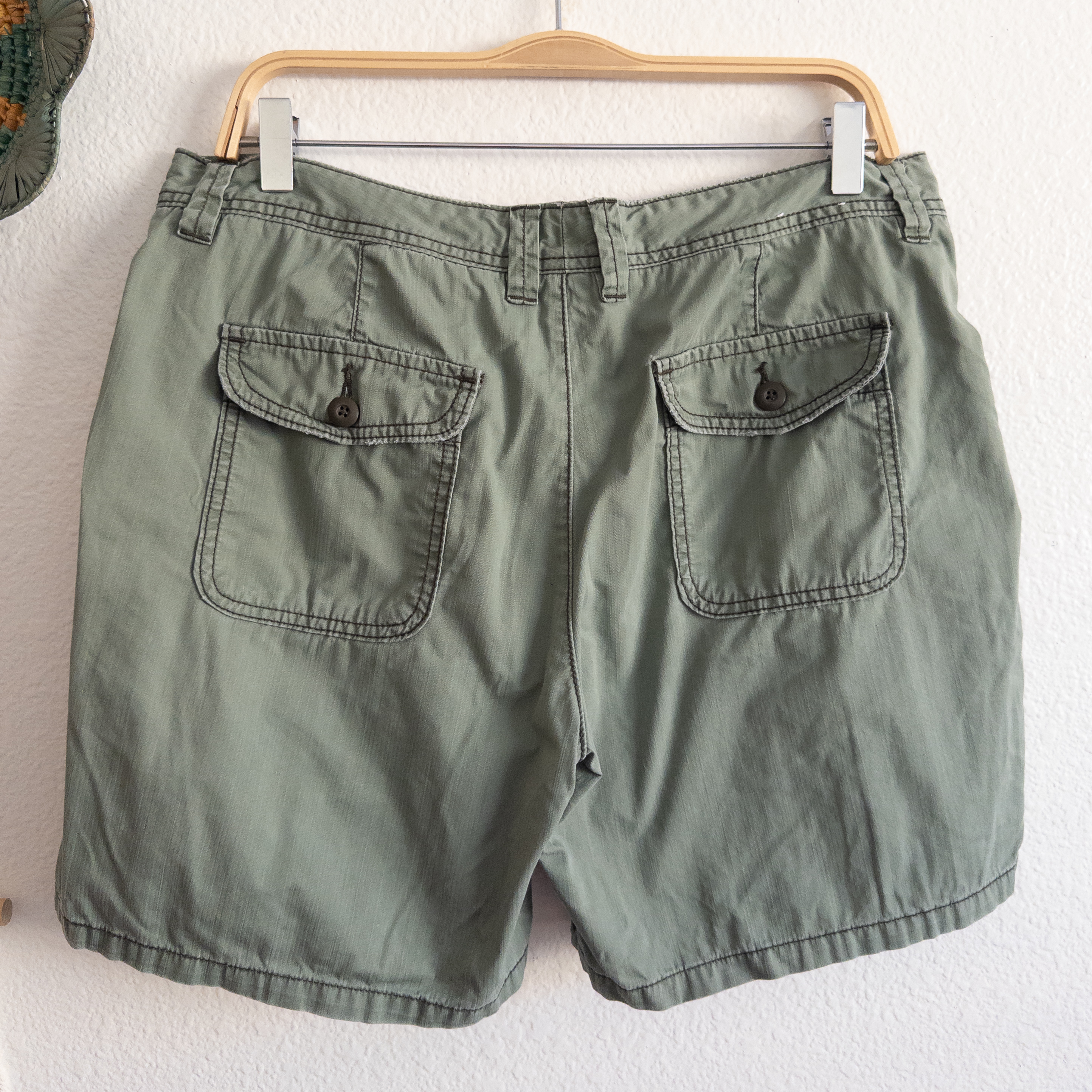 Polo Jeans Co. Ralph Lauren Green Cargo Utility Shorts Size 10