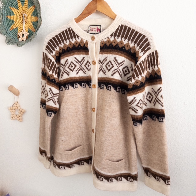 Alpaca Wool Cardigan by The Alpaca Connection
