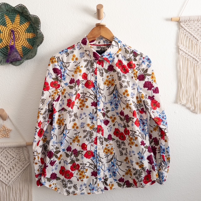 Floral Print Blouse Petite Large