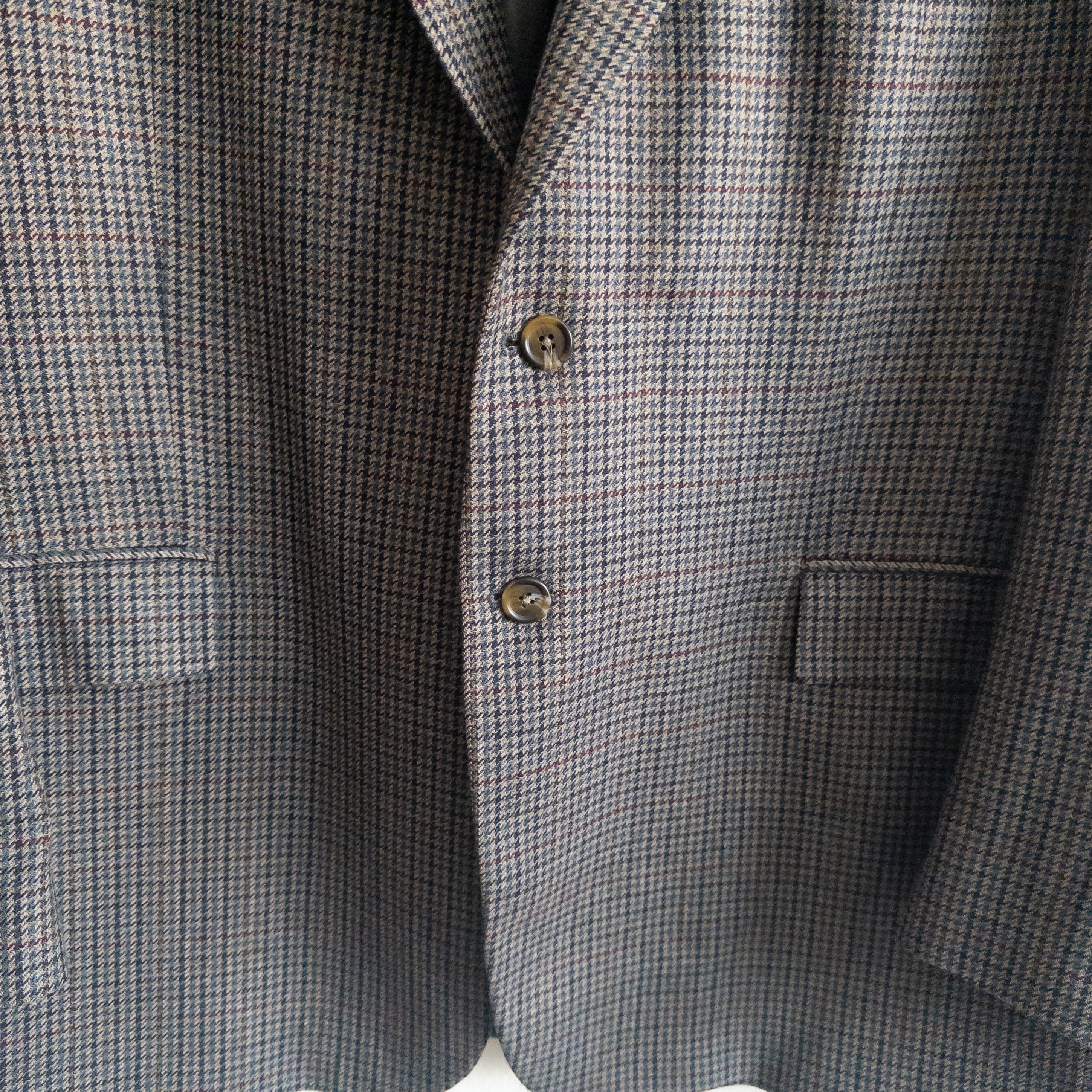 Lambswool Menswear Checkered Blazer