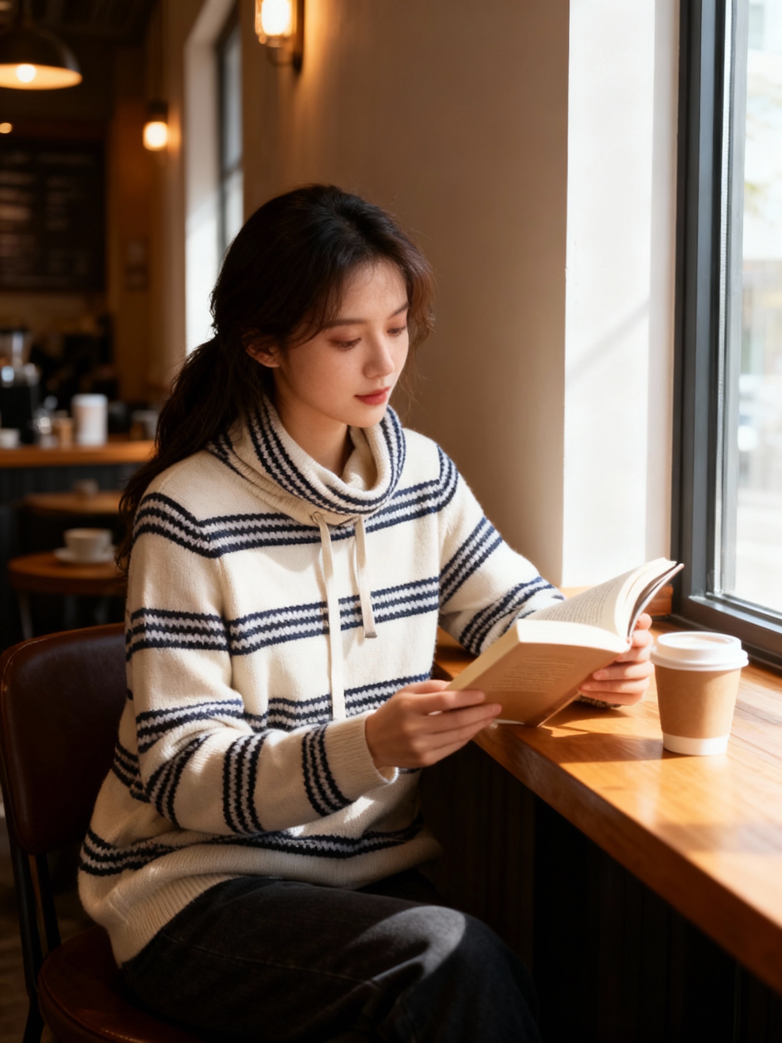 Striped Knit Sweater