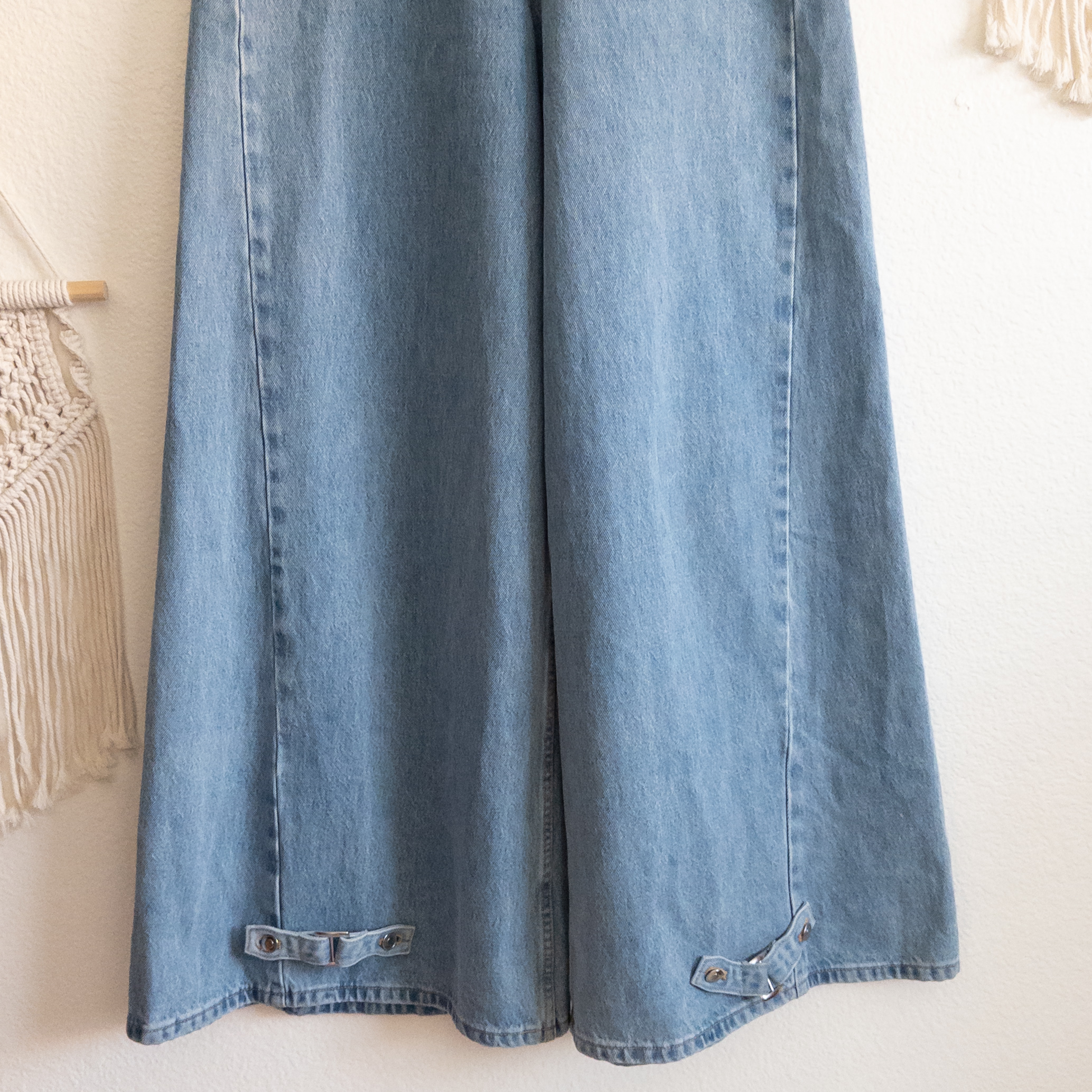 Meshki Super Wide-Leg High Rise Blue Jean Size 27