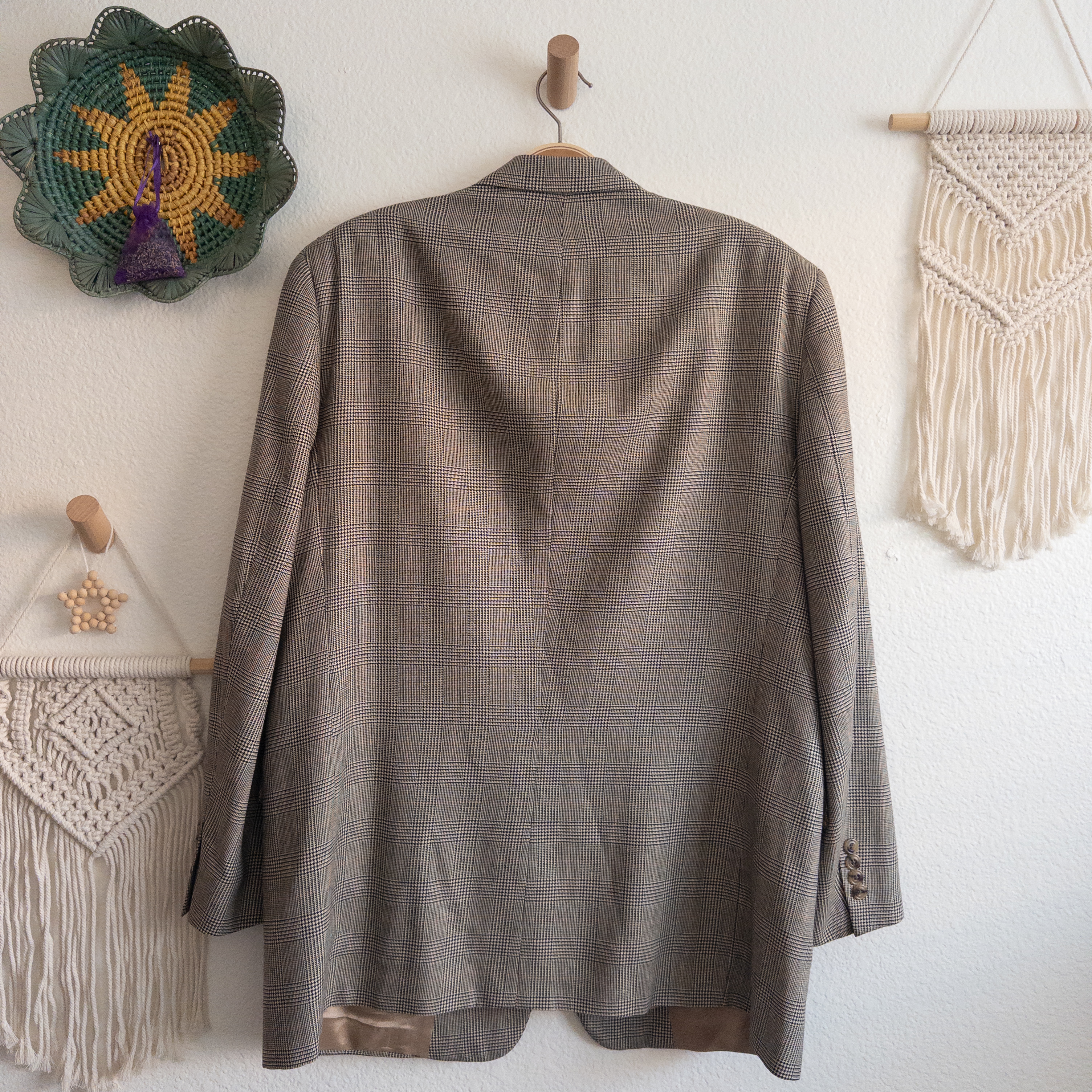 Plaid Menswear Classic Silk and Wool Blazer