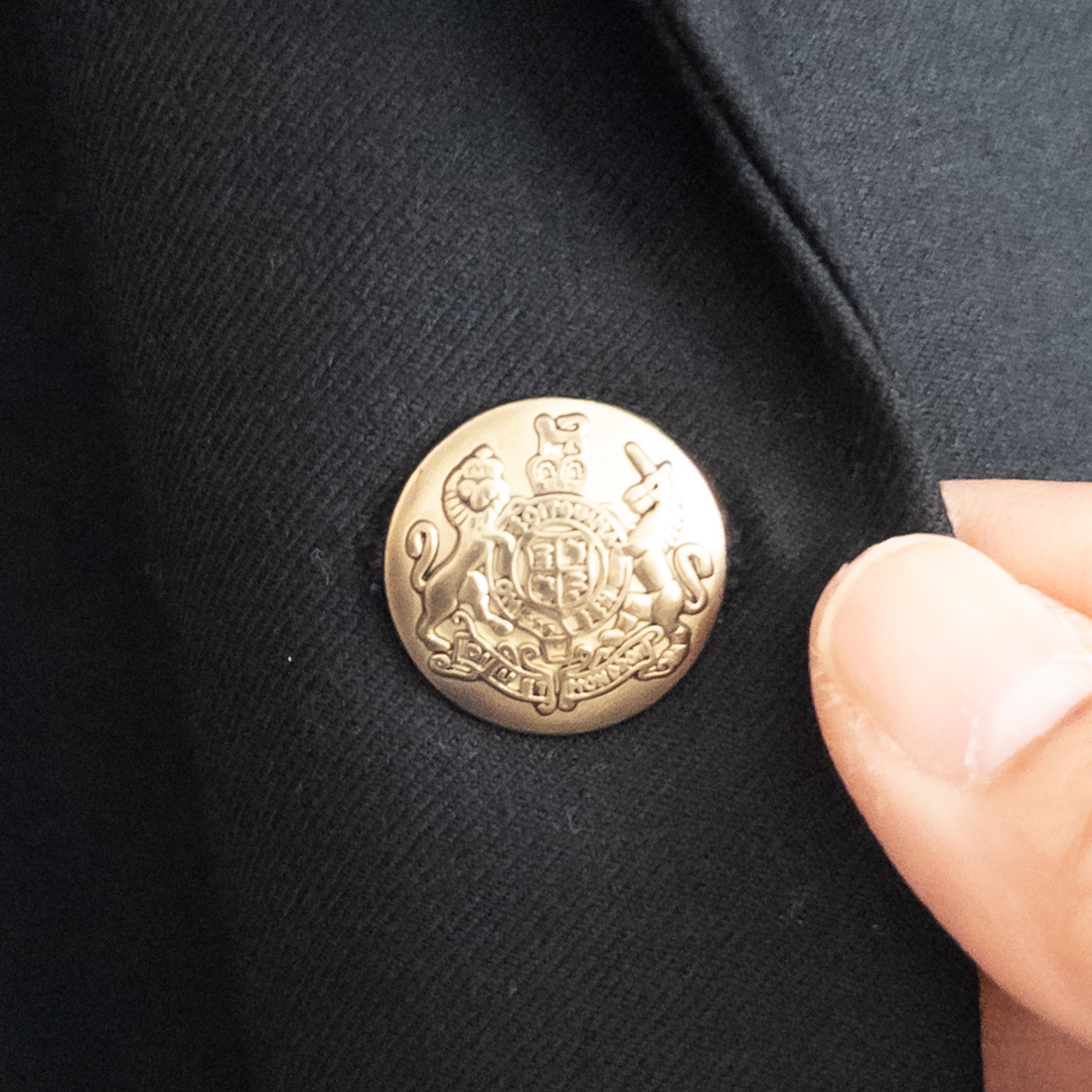 Wool Blend Black Blazer Jacket Size 14