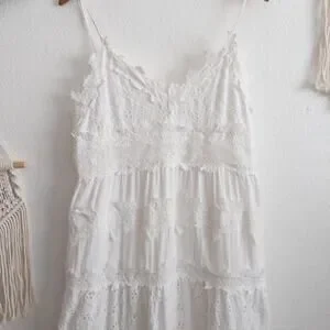 White Bohemian Maxi Dress Size XL