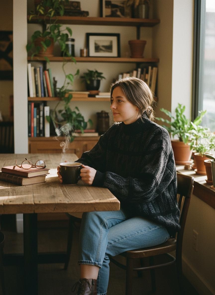 Wool Blend Grandpa Sweater Made in Italy Size Large Vintage 