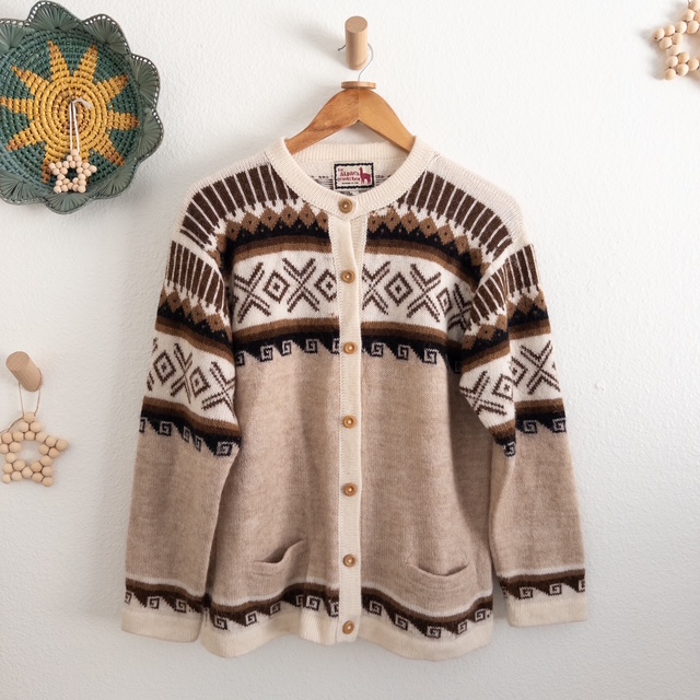 Alpaca Wool Cardigan by The Alpaca Connection