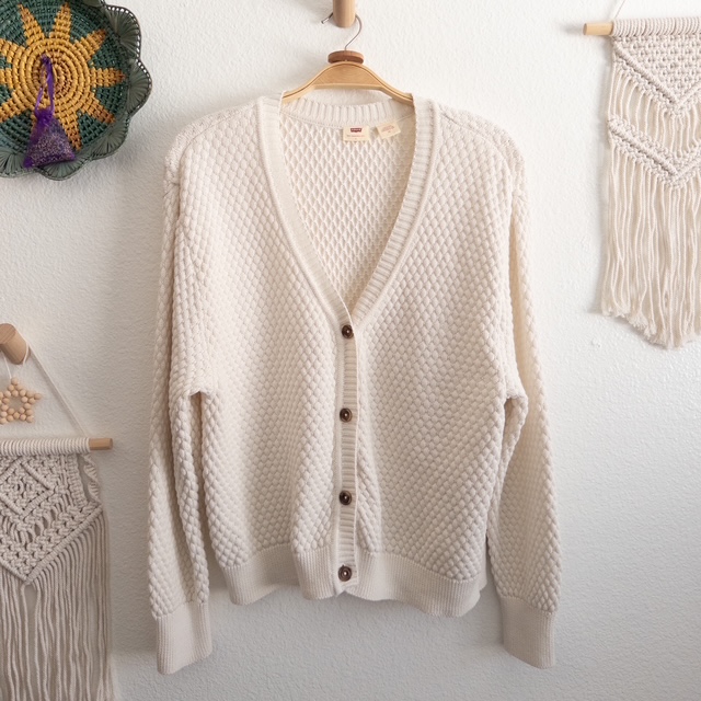 Knitted Cream Cardigan