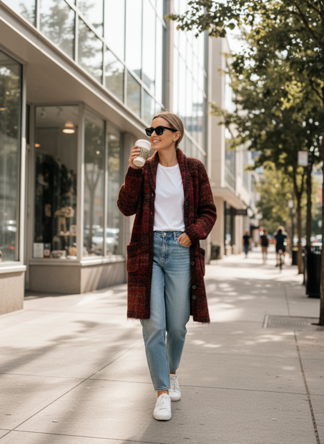 Long Knitted Cardigan