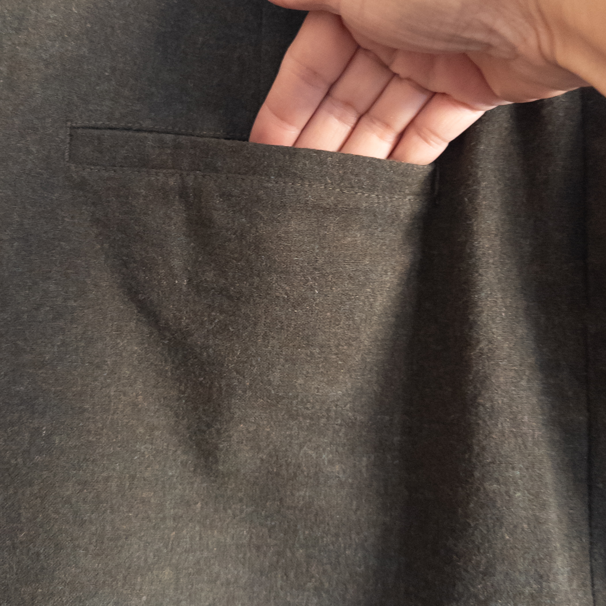 Madewell Heather Green Wool Blend Cargo Mini Skirt Size 14