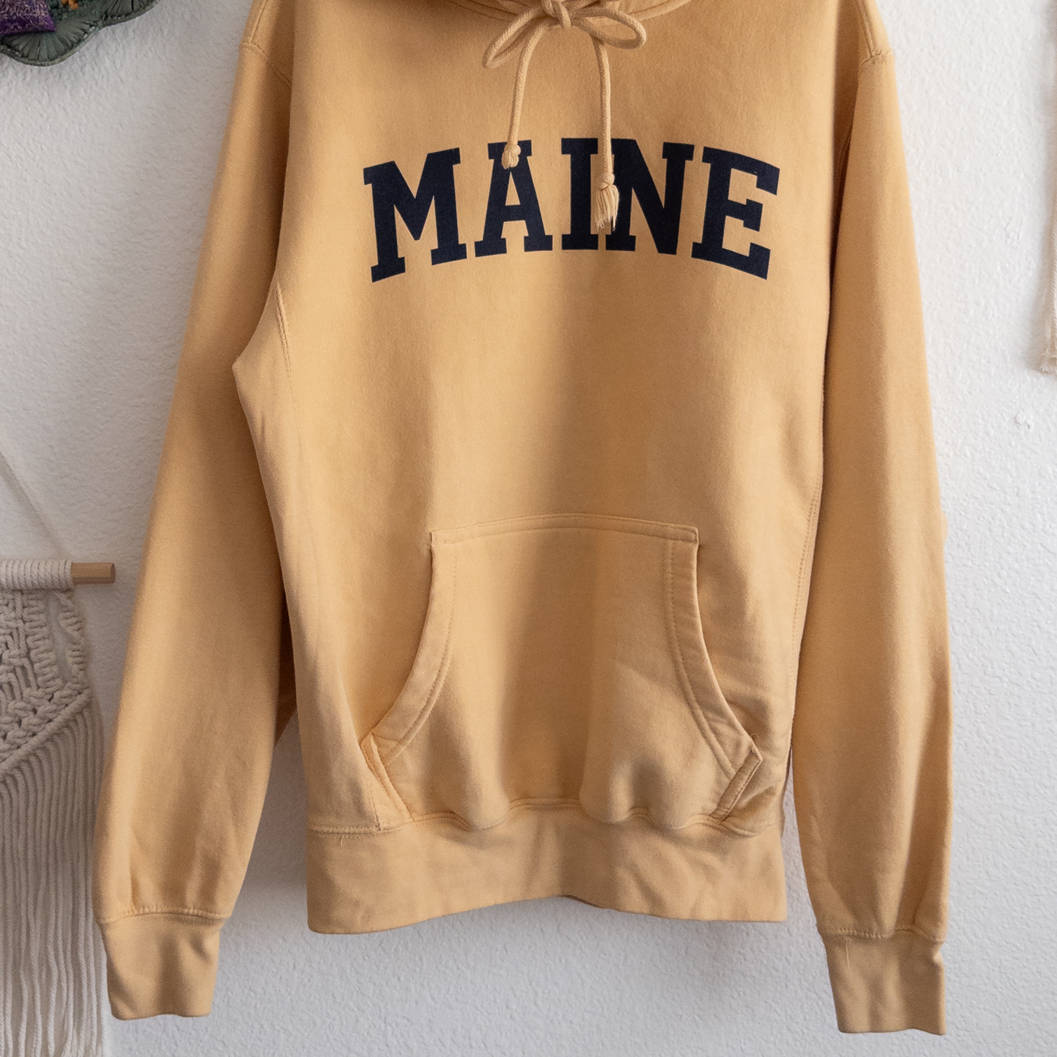 Maine Creamy Yellow Hoodie Sweatshirt