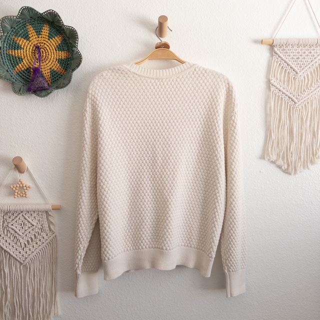Knitted Cream Cardigan