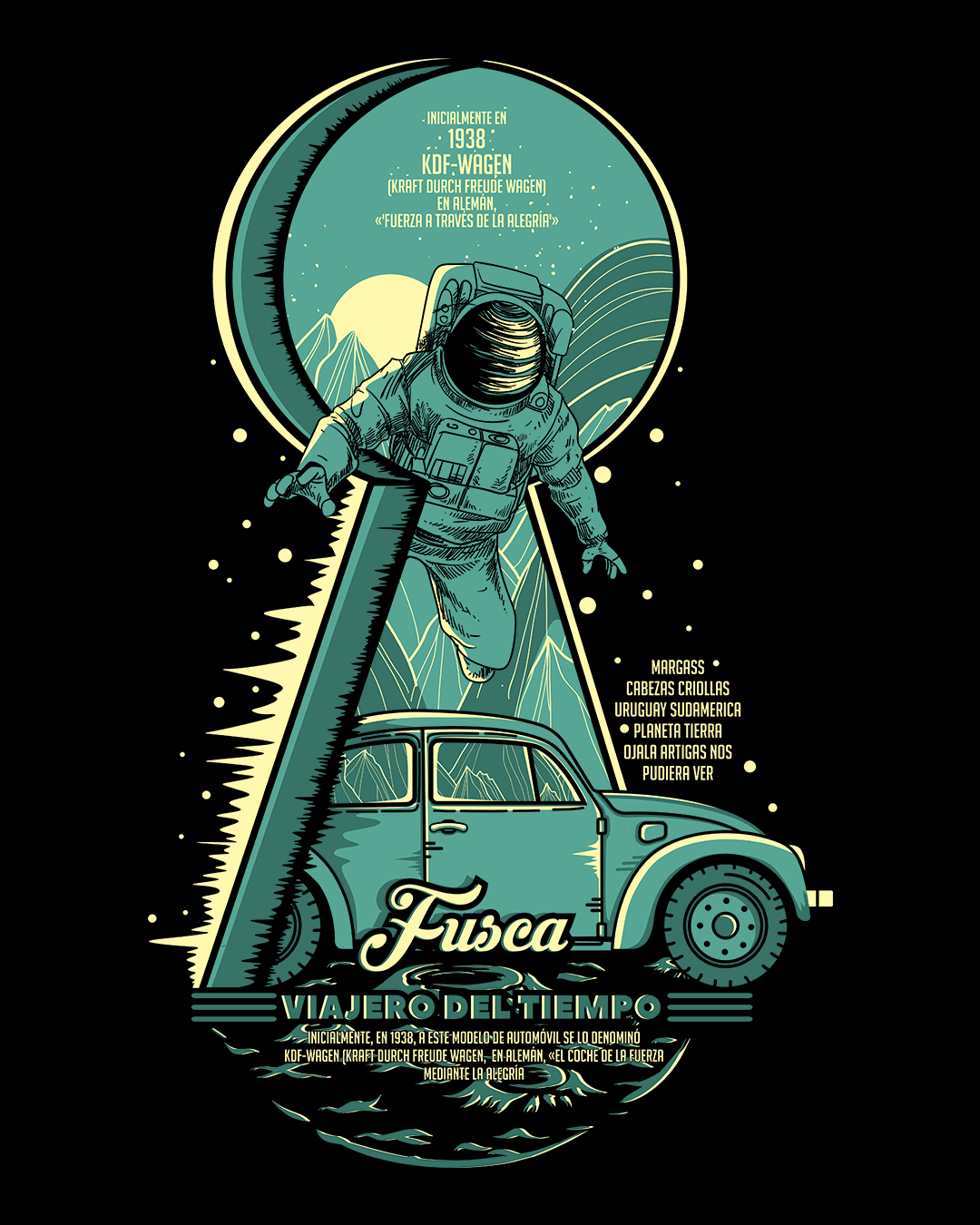 Fusca viajero del tiempo