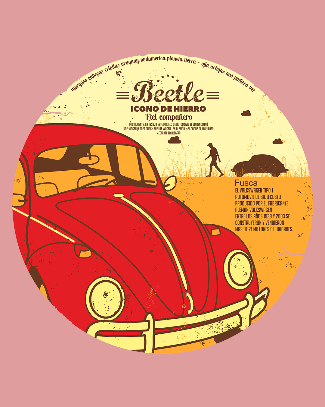 Fusca icono de hierro