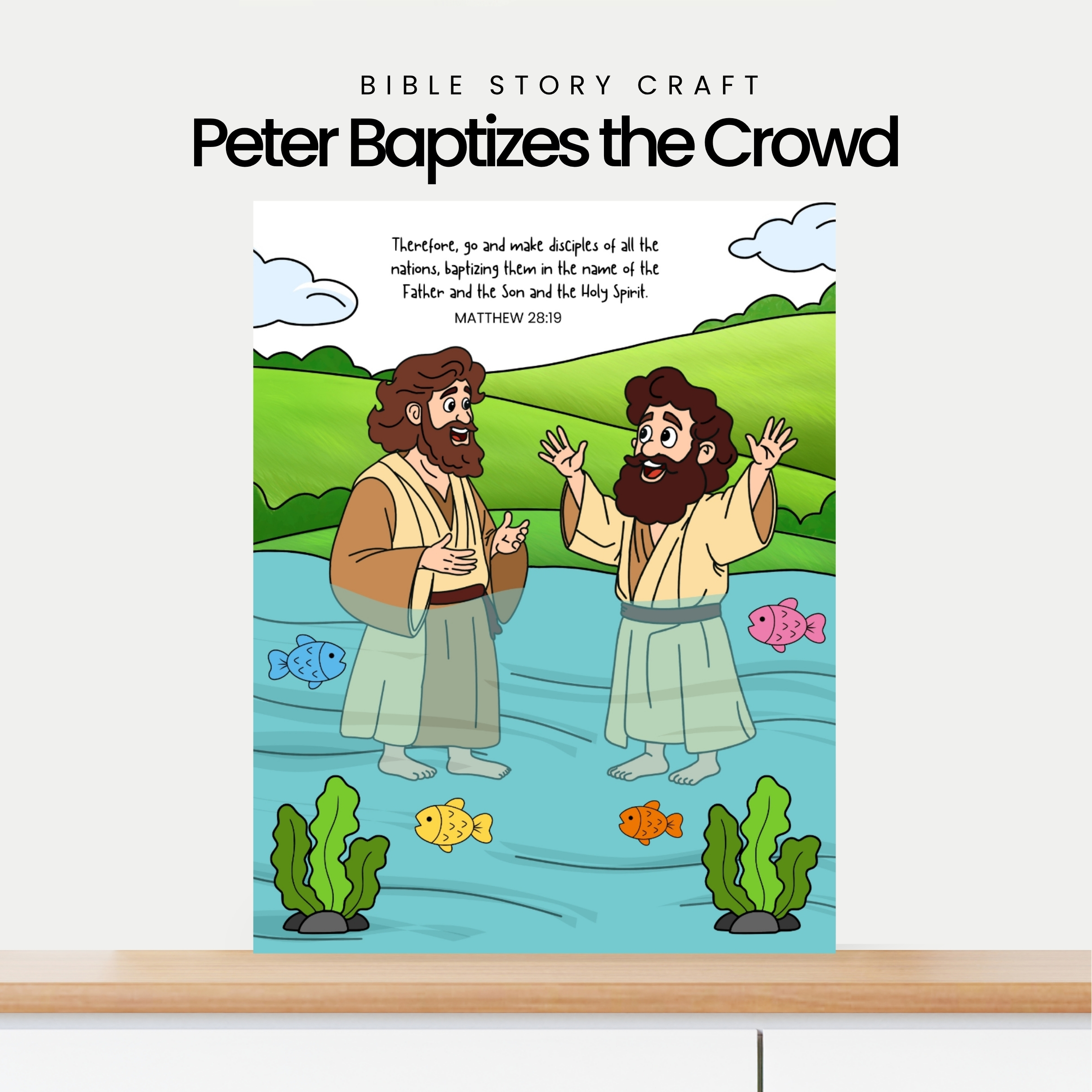 Peter Baptizes the Crowd