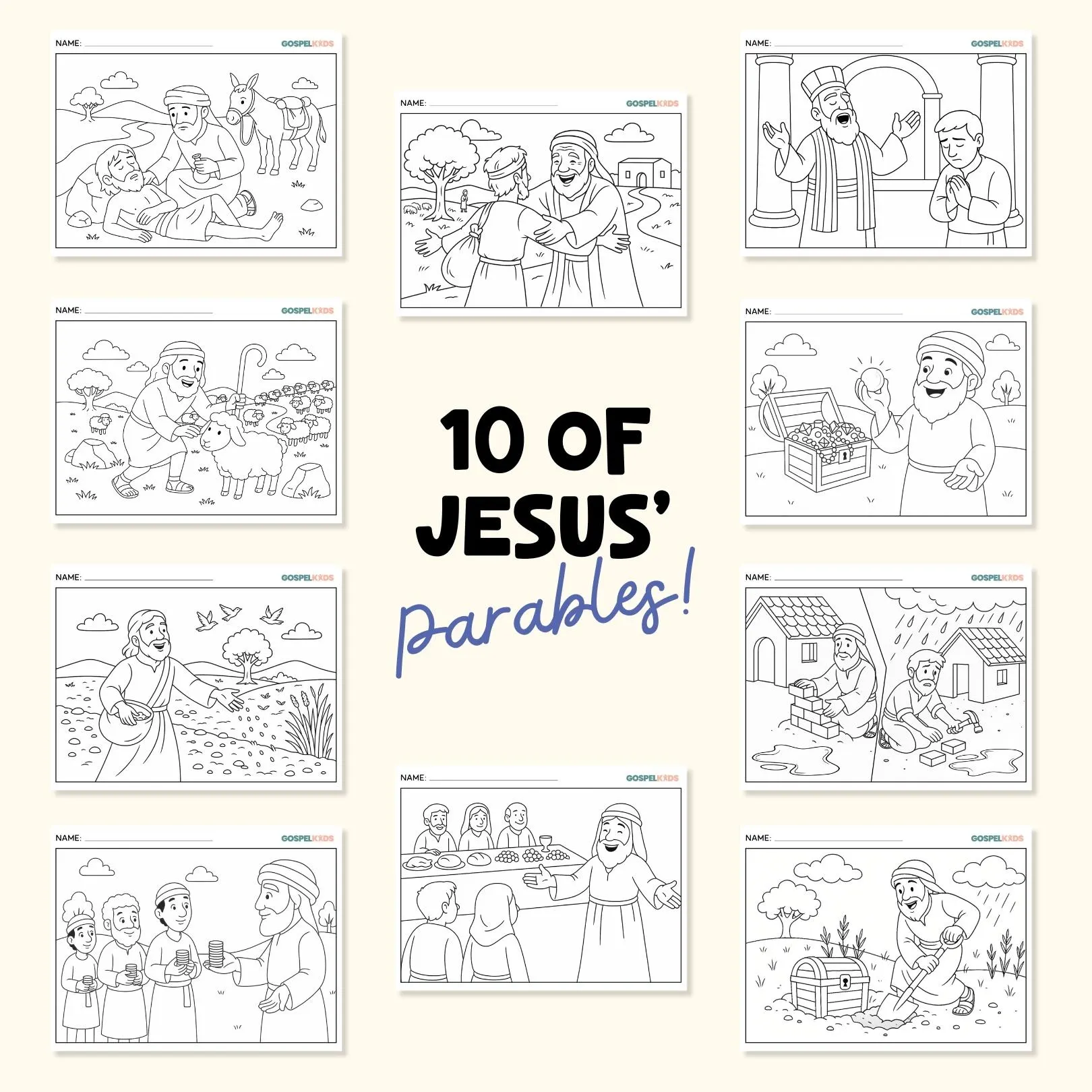 32 New Testament Colouring Set
