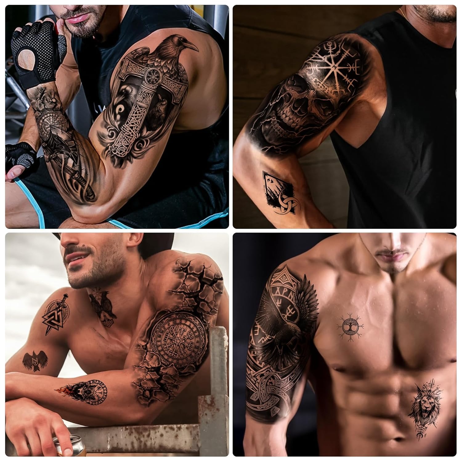 Sleeve Temporary Tattoo Stickers