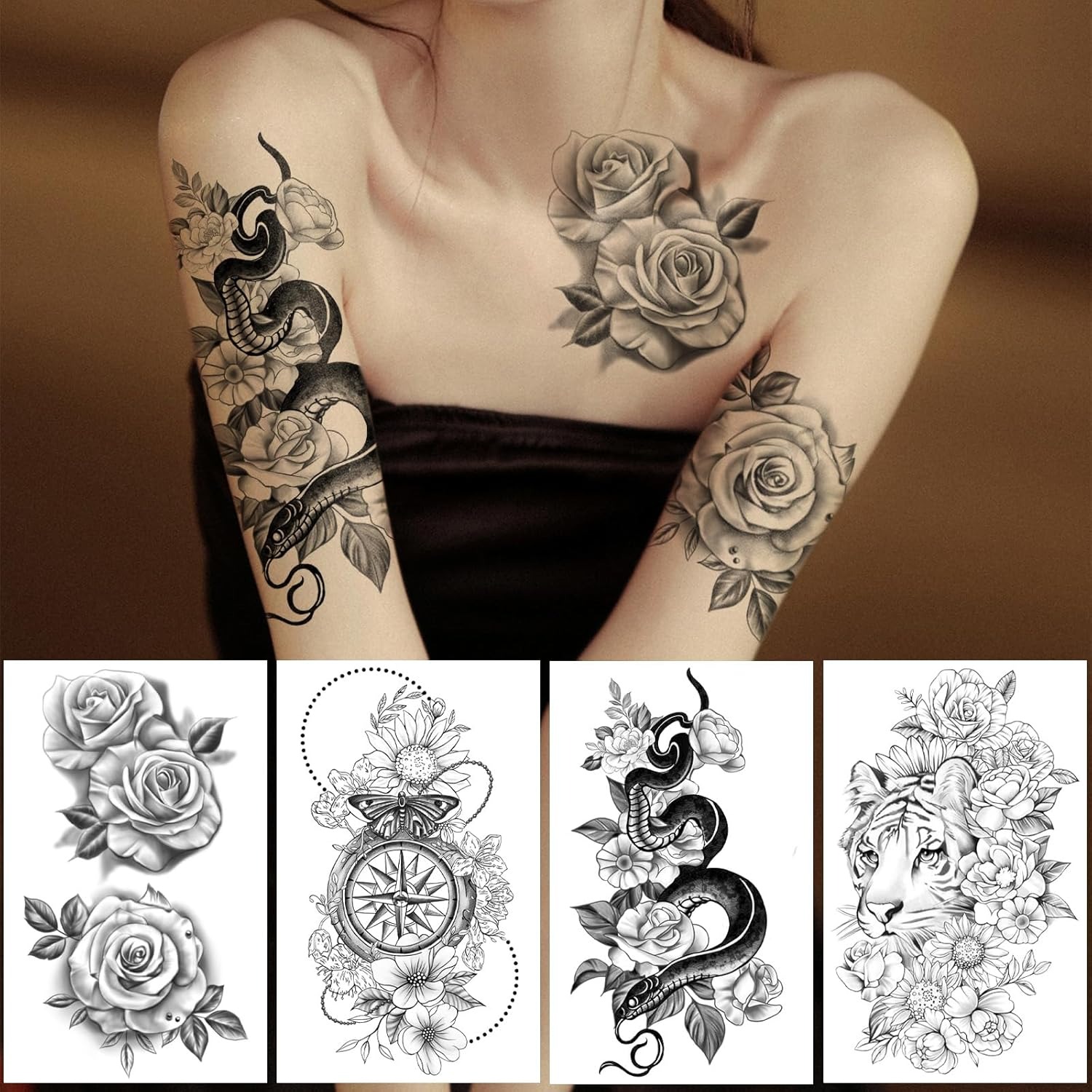 Temporary Tattoo Sticker Set