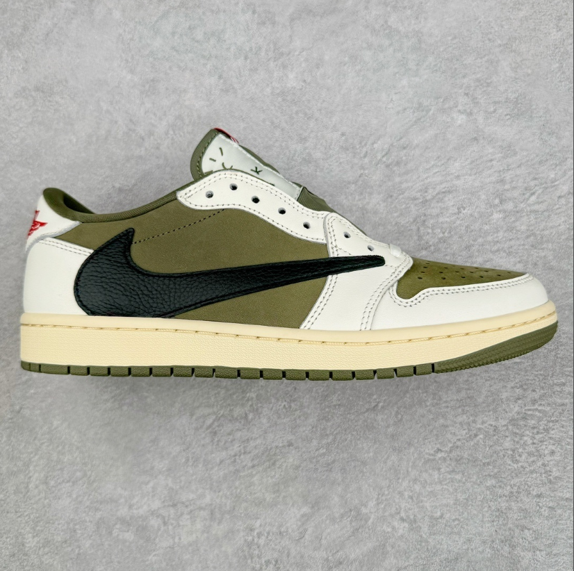 Tênis Nike Air Jordan 1 Low Travis Scott Olive