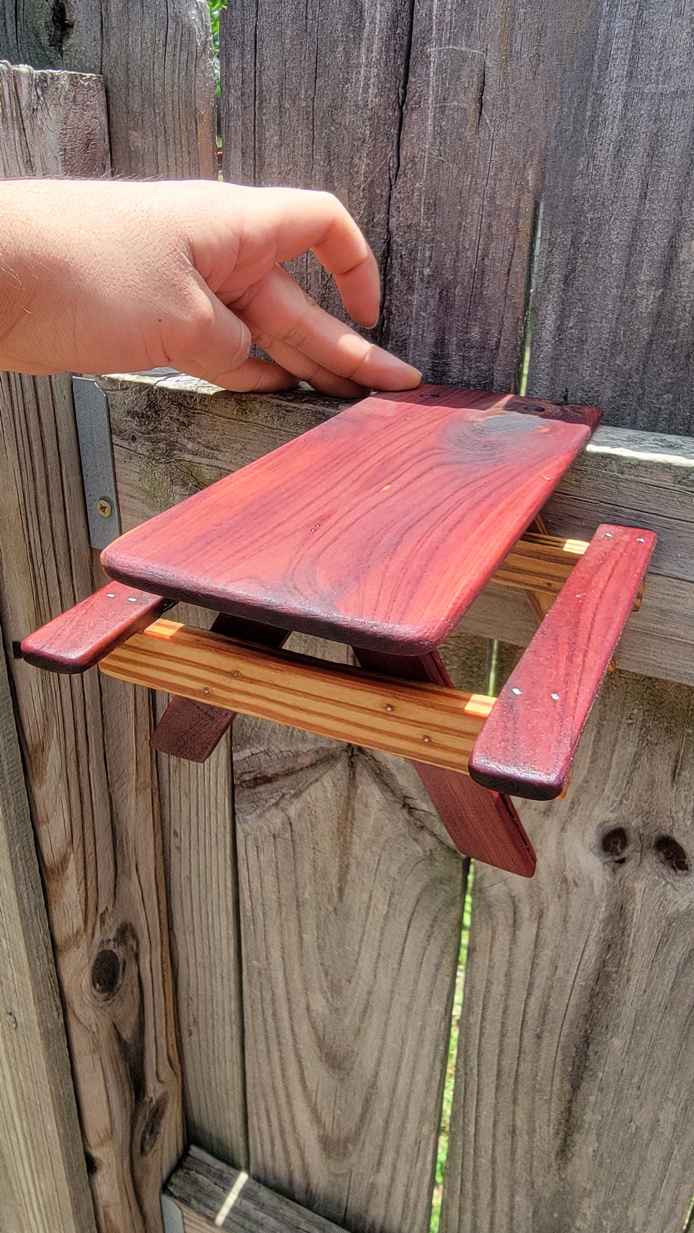 Miniature Wooden Picnic Table