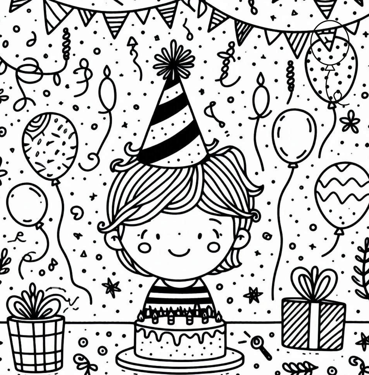 The Silliest Birthday Bash Coloring Storybook