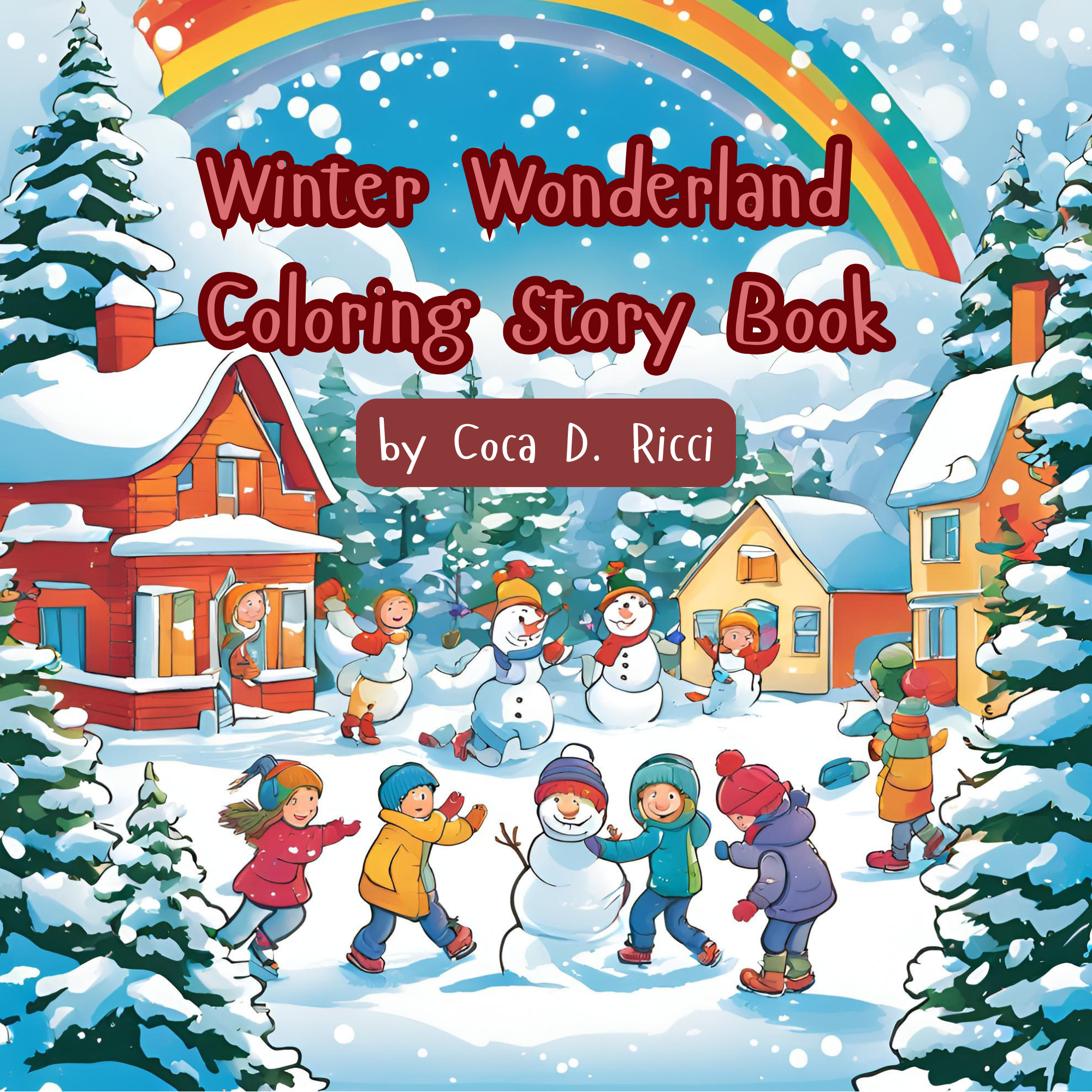 Winter Wonderland Coloring Story Book