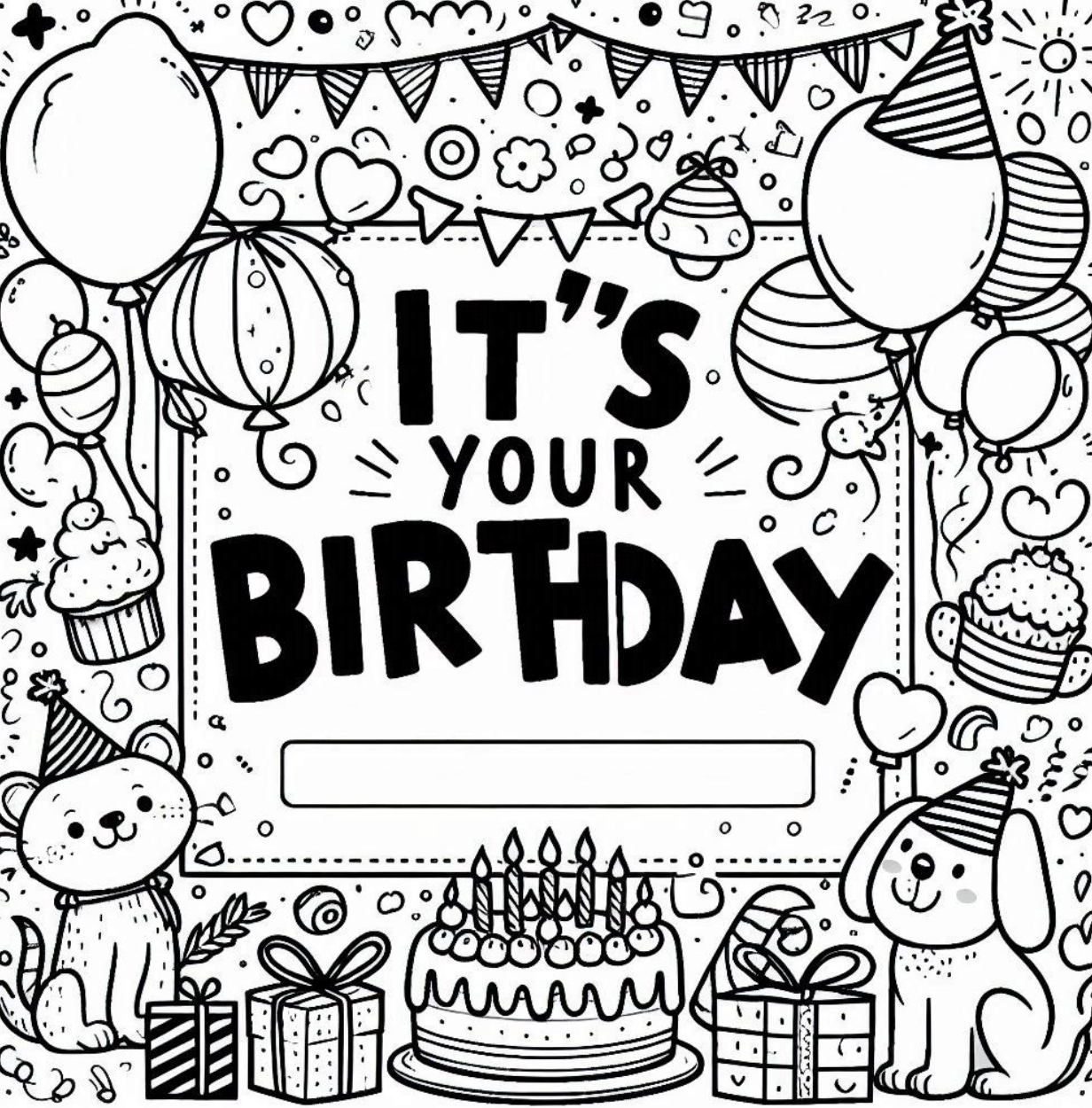 The Silliest Birthday Bash Coloring Storybook