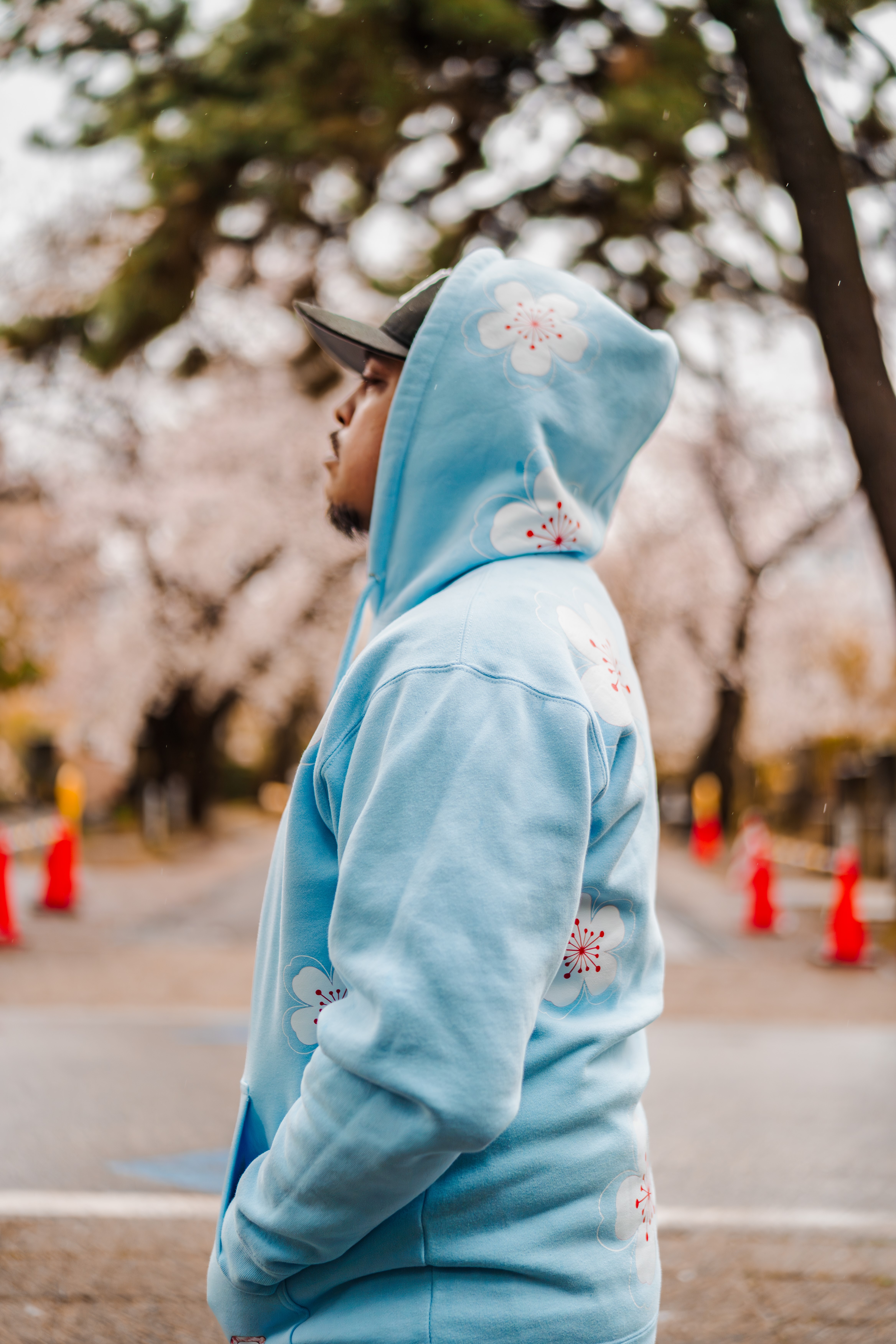 Cherry Blossom (Sakura) Hoodie - Flat Print