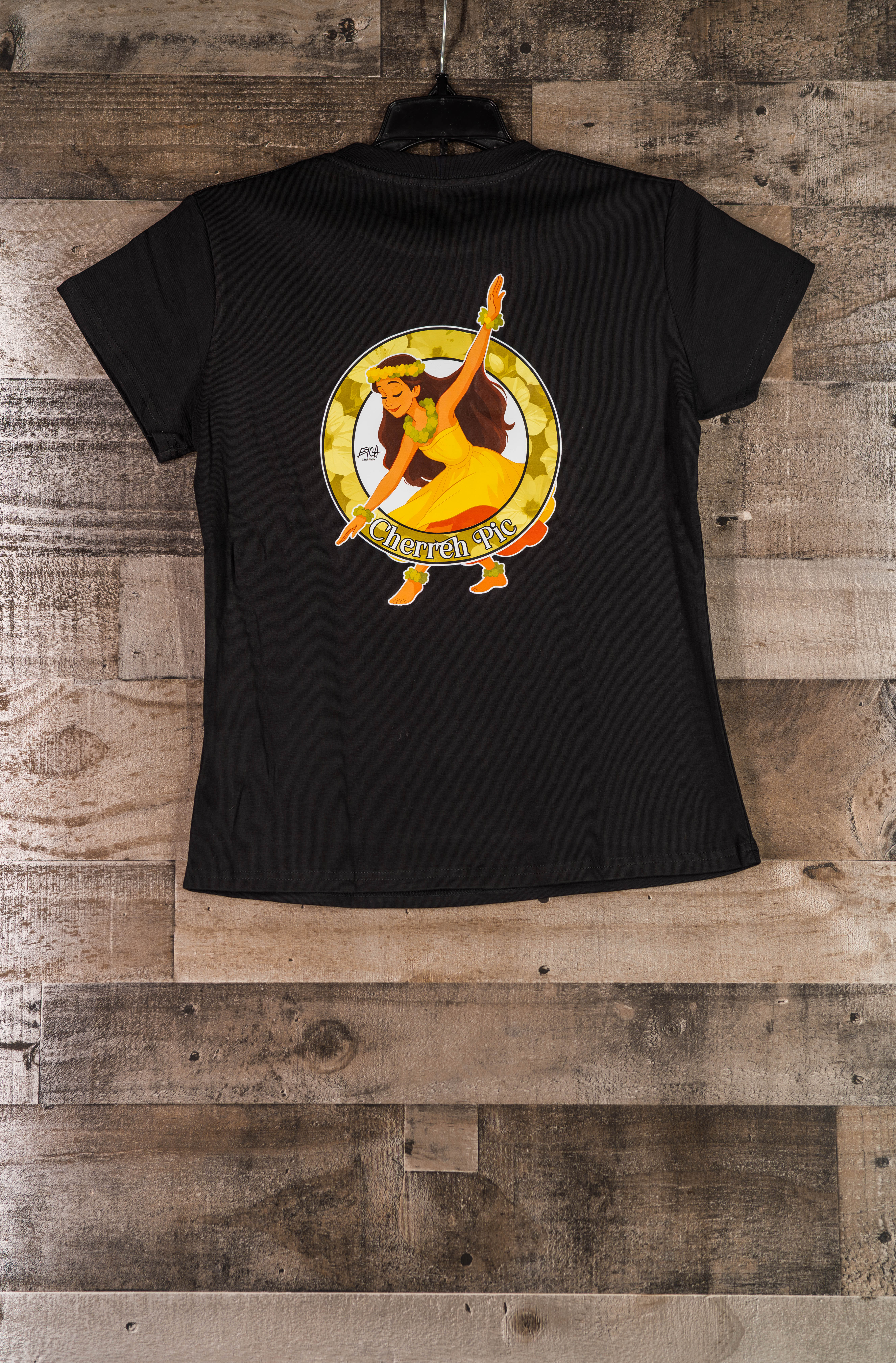 Women's T-Shirt - Hula Girl in Yellow