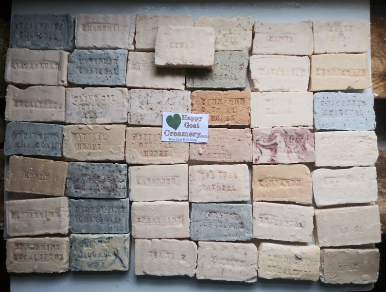 30 Bars Goat Milk Soap Free Shipping Bundle -3 or 6 ounce bars Your Choice