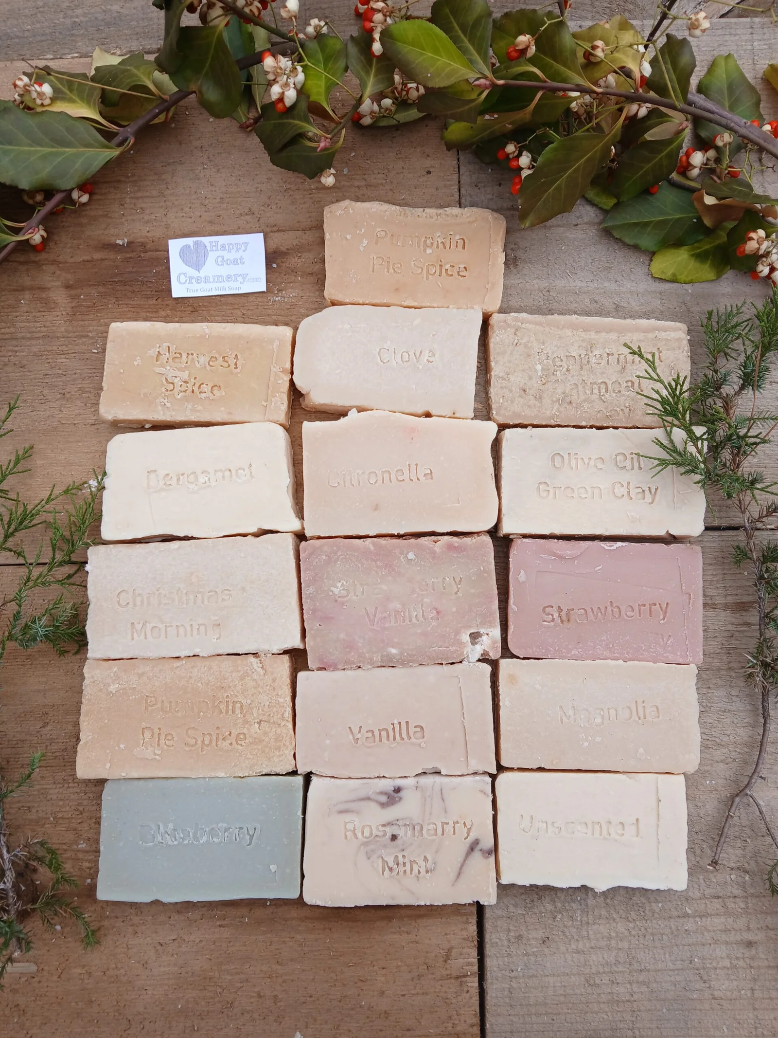 16 Bars Goat Milk Soap Free Shipping Bundle -3 or 6 ounce bars Your Choice