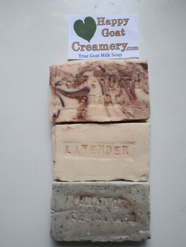 3 Bars Goat Milk Soap Free Shipping Bundle -3 or 6 ounce bars Your Choice