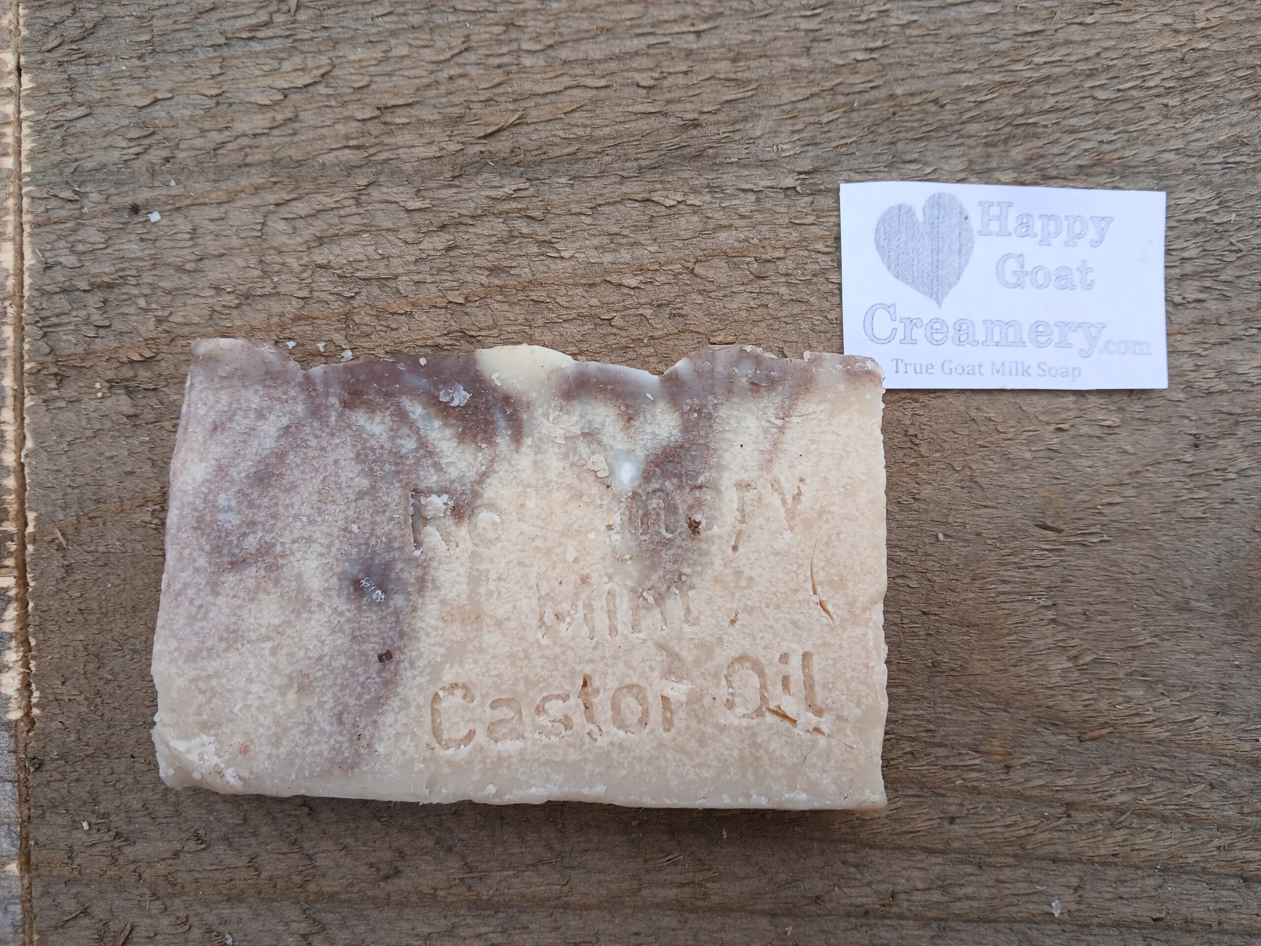 Rosemary Mint Castor Oil Goat Milk Soap