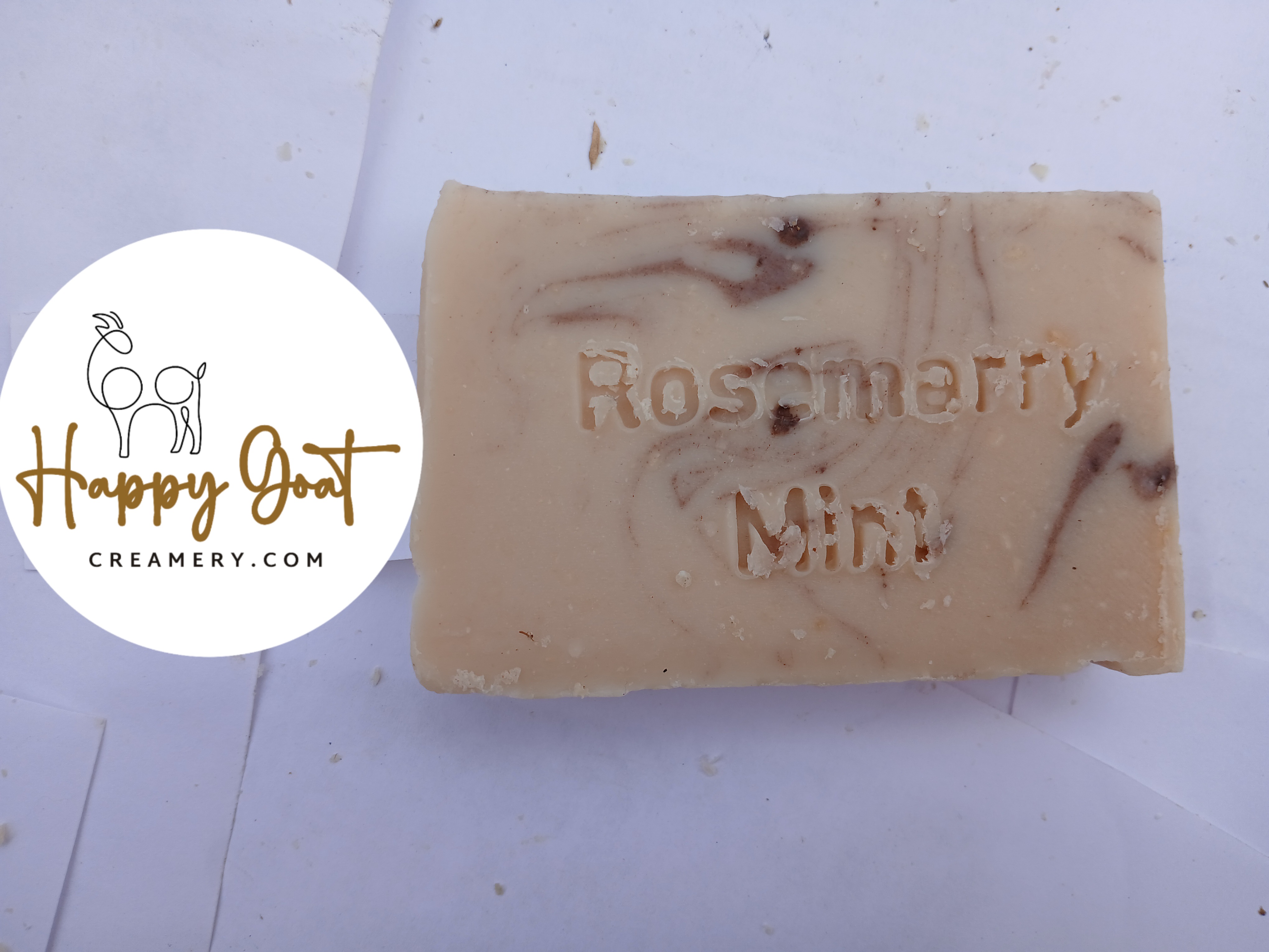 Rosemary Mint Goat Milk Soap - 3 Ounce Bar