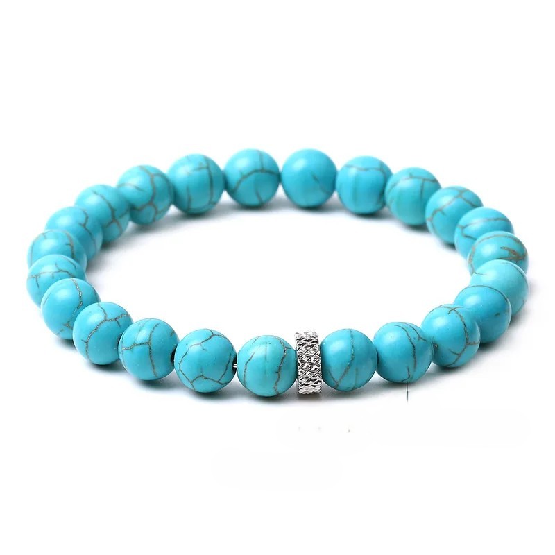 Bracelet en perles turquoise