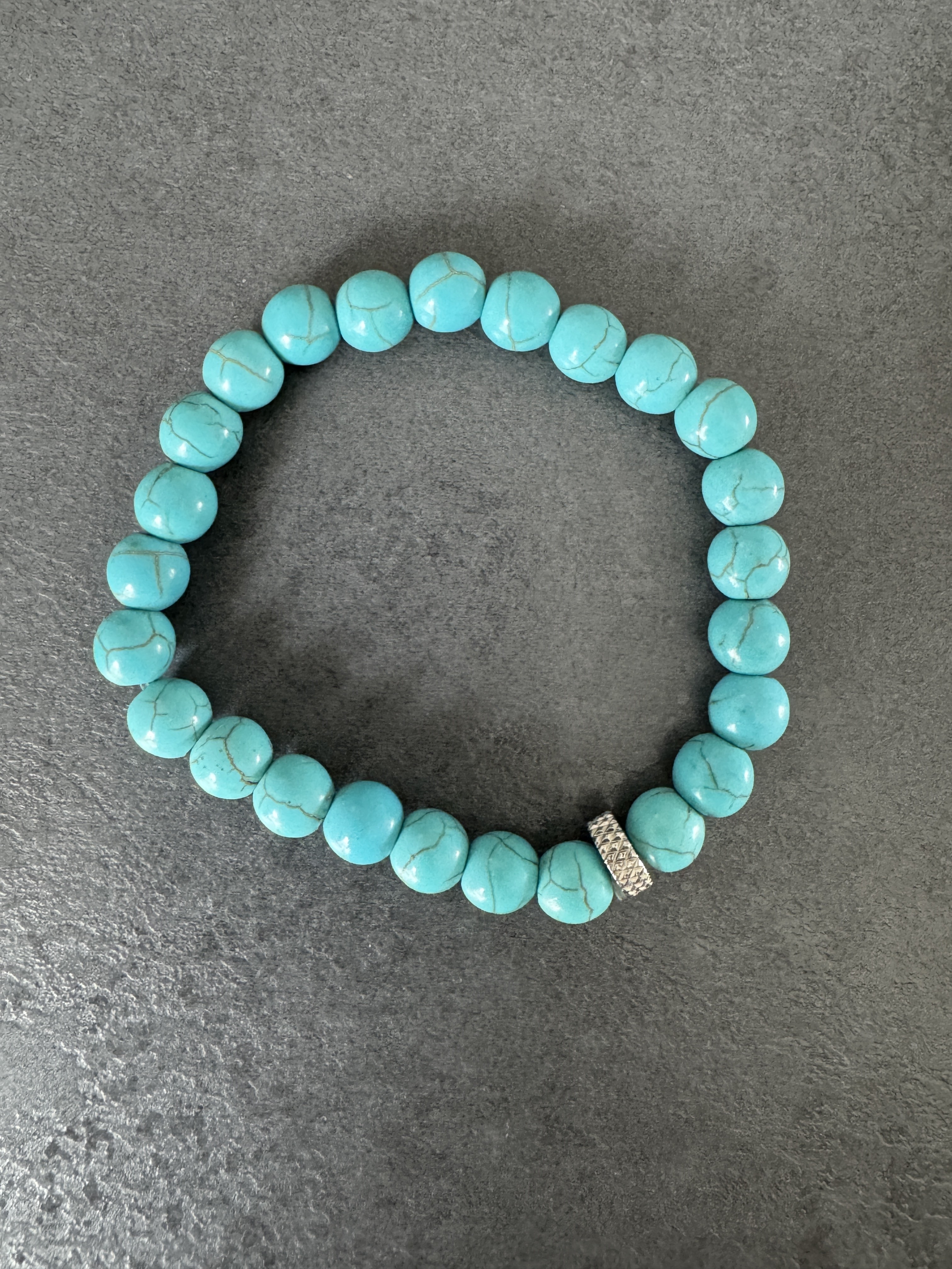 Bracelet en perles turquoise