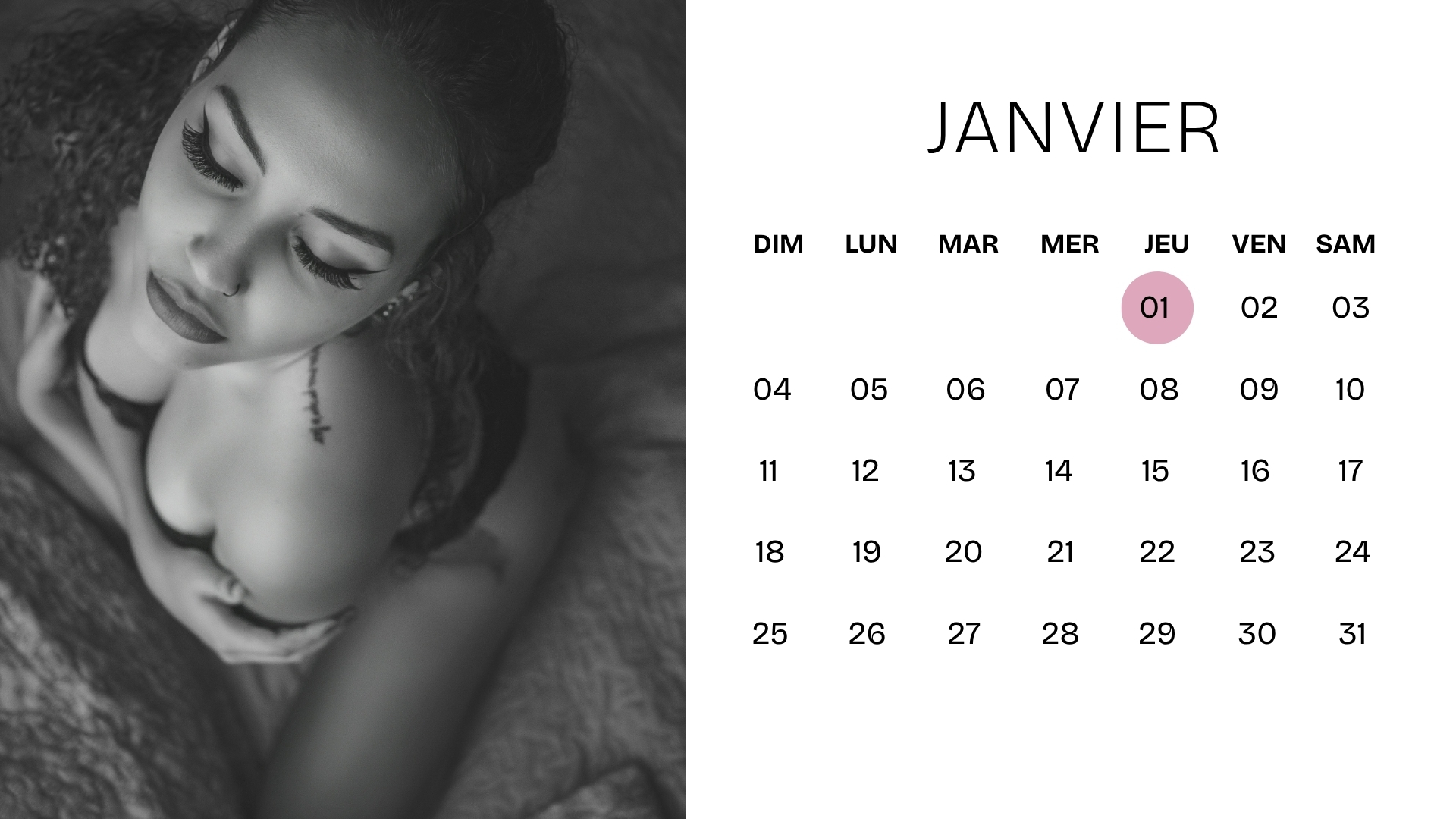 Calendrier 2026 Sensuel