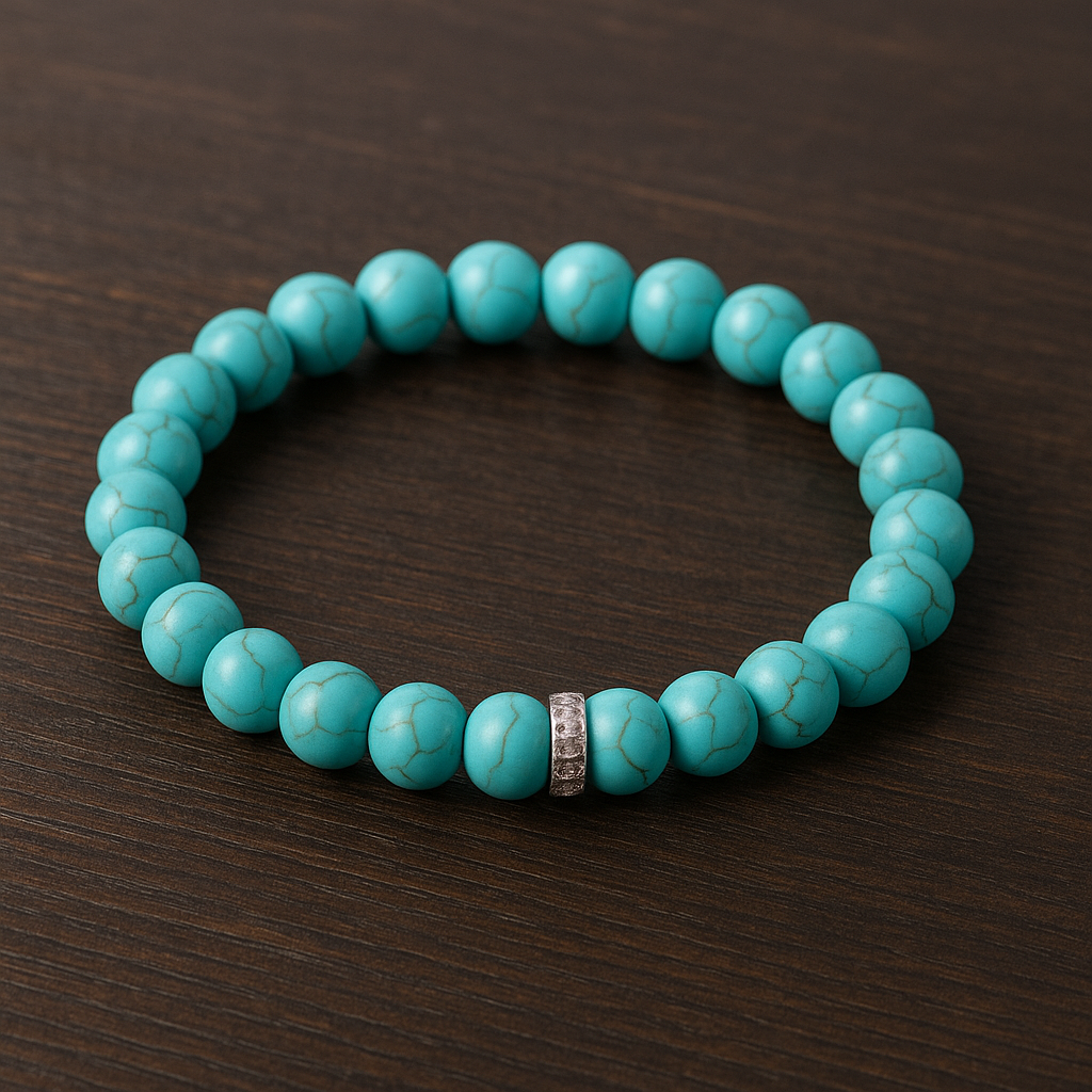 Bracelet en perles turquoise