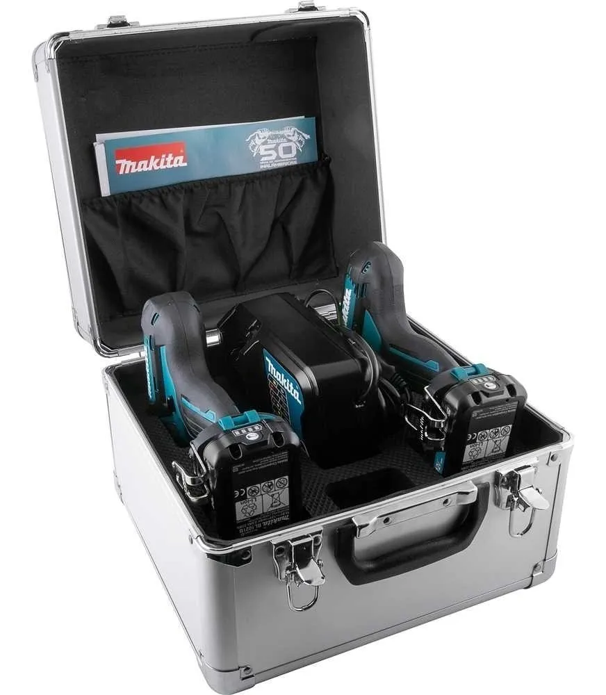 Combo Parafusadeira/Furadeira de Impacto + Parafusadeira de Impacto a Bateria 12V com Maleta MAKITA-CLX228SAX