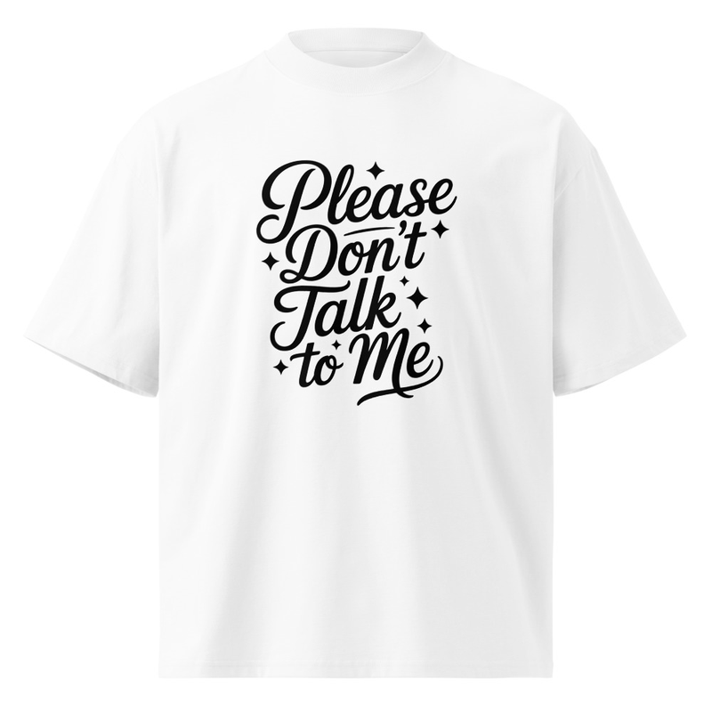 Unisex organic oversized high neck t-shirt