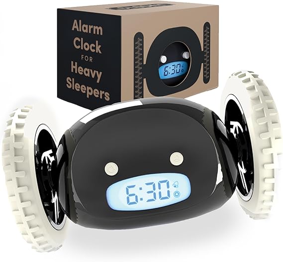 CLOCKY Alarm Clock on Wheels